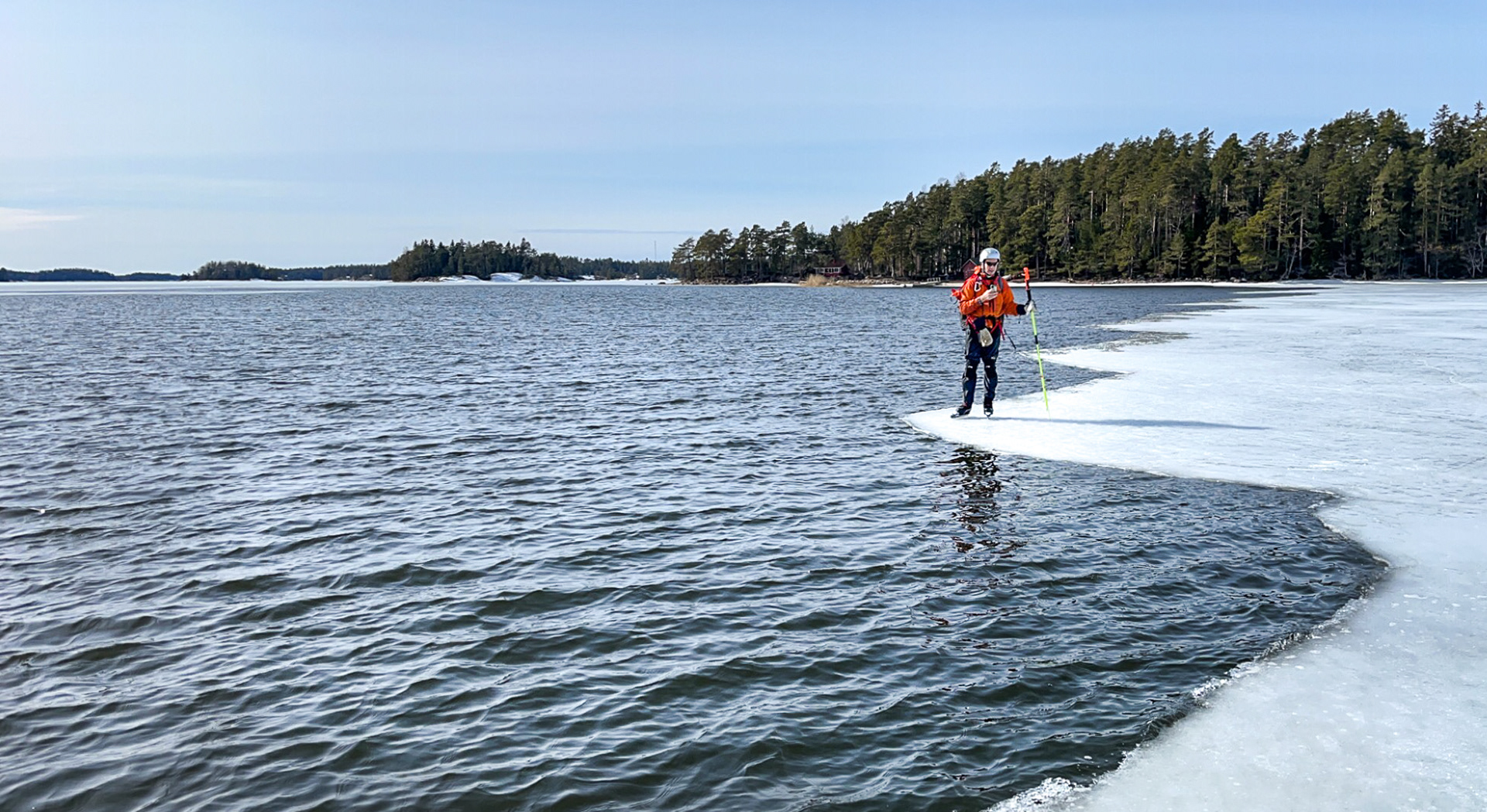 By the ice rim. This one we took picture of because the rim was such a zig-zag