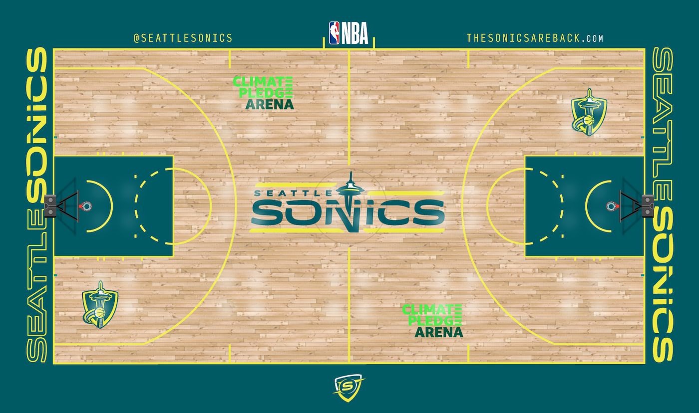 Primary Climate Pledge Arena Court Design Concept