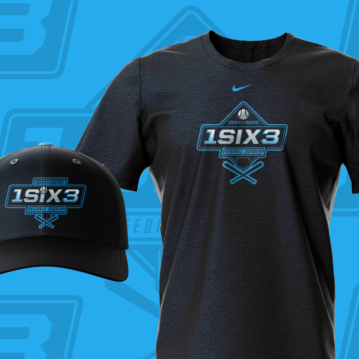 1Six3 Shirt & Cap Design