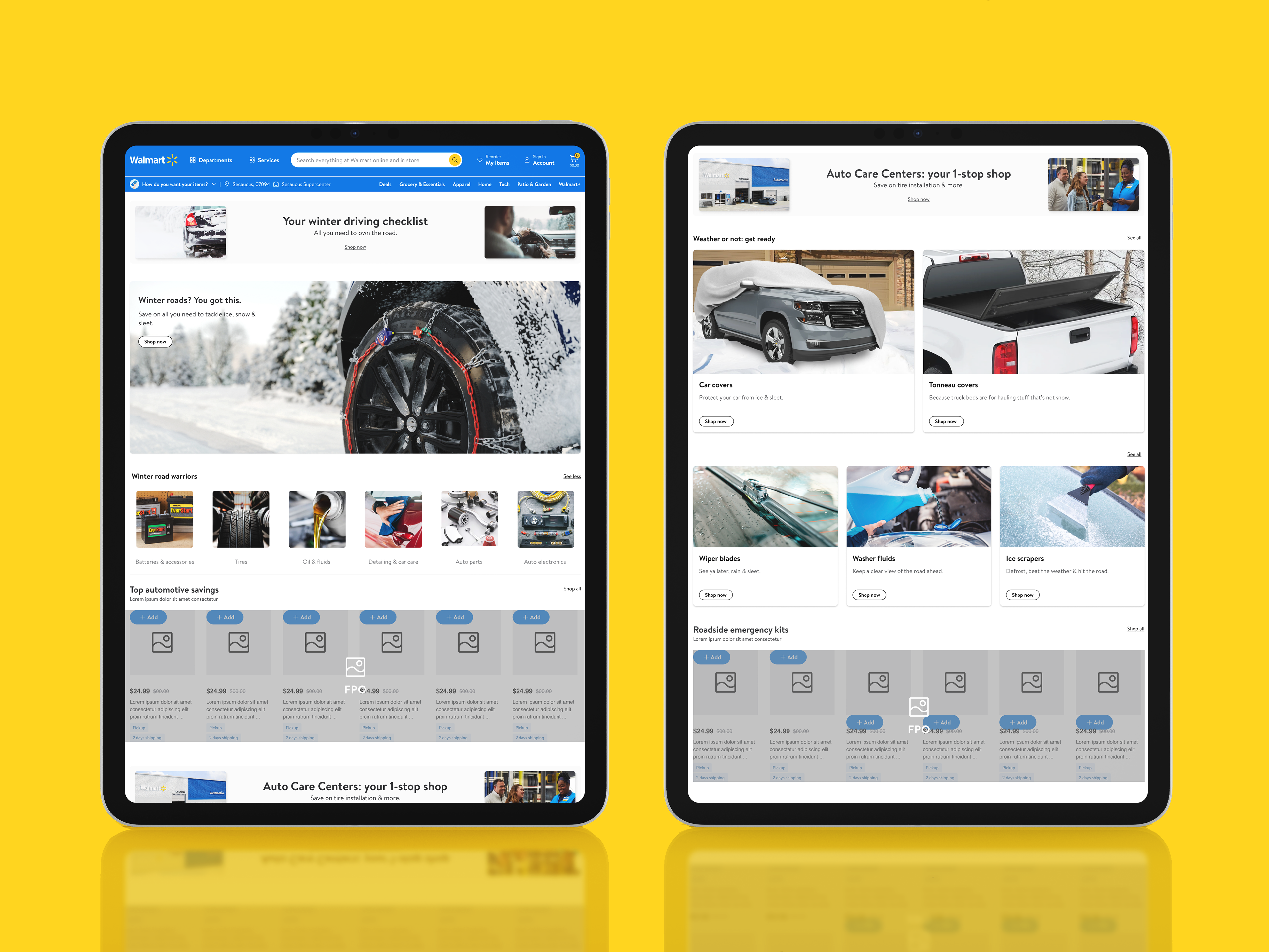 (Figma) Auto Winter Prep | Category Page Layout Design | UX & UI