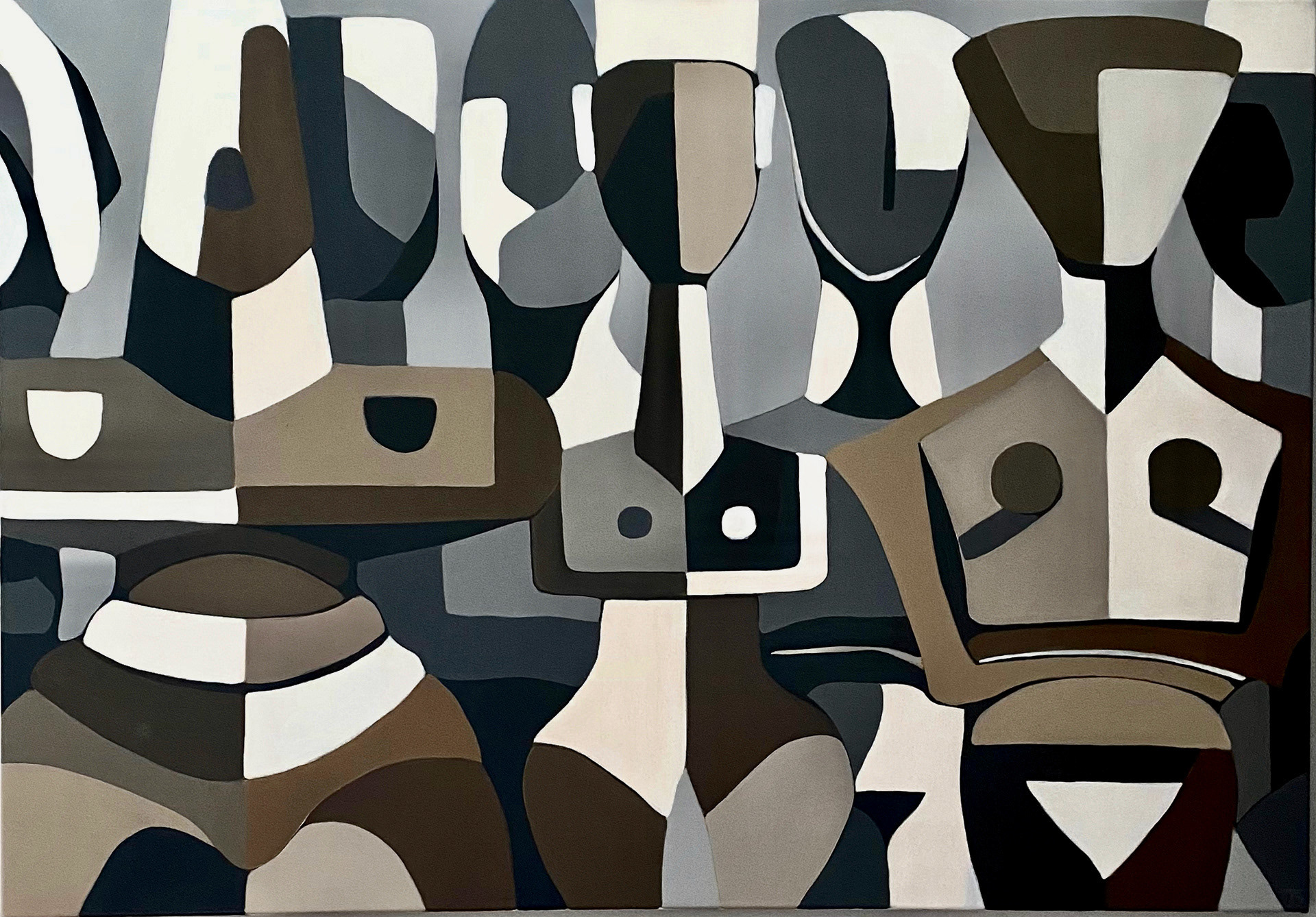 " Polytype " 2022, 70 x 100 cm, acrylic on canvas
