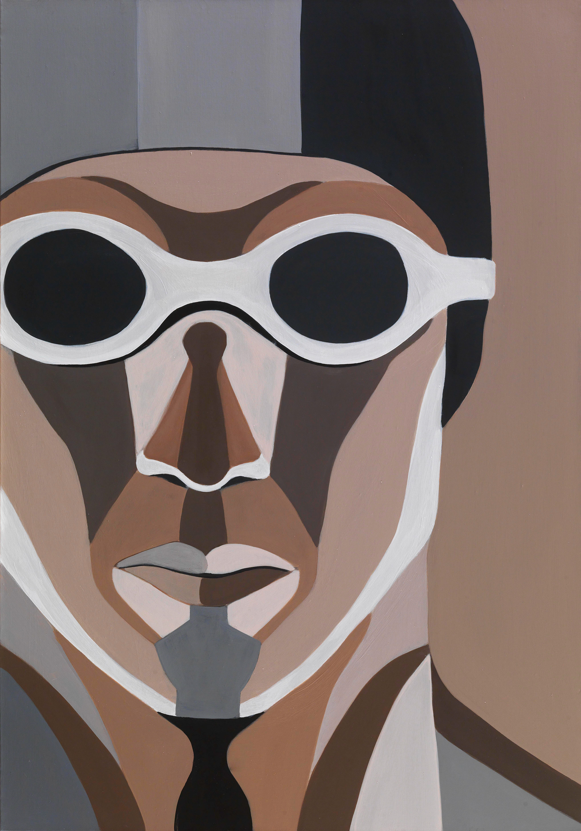 prosopon 3 , acrylic on canvas, 70 x 100 cm