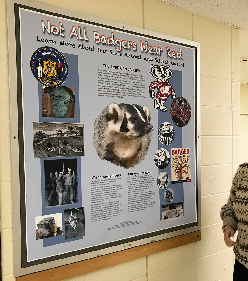 Photo of one of the posters installed