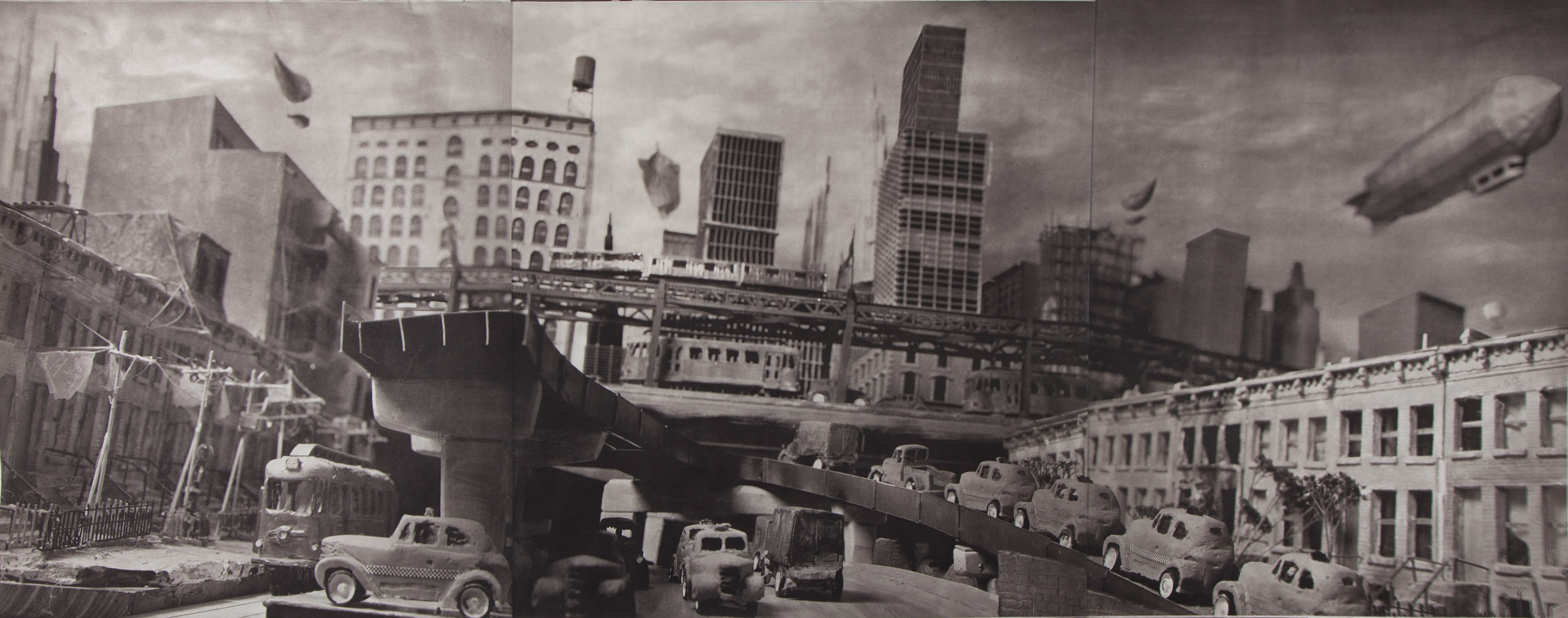 Entering Yesterday’s City of Tomorrow, 2011; Photogravure on Gampi, mounted, 27 x 69.5 in.
