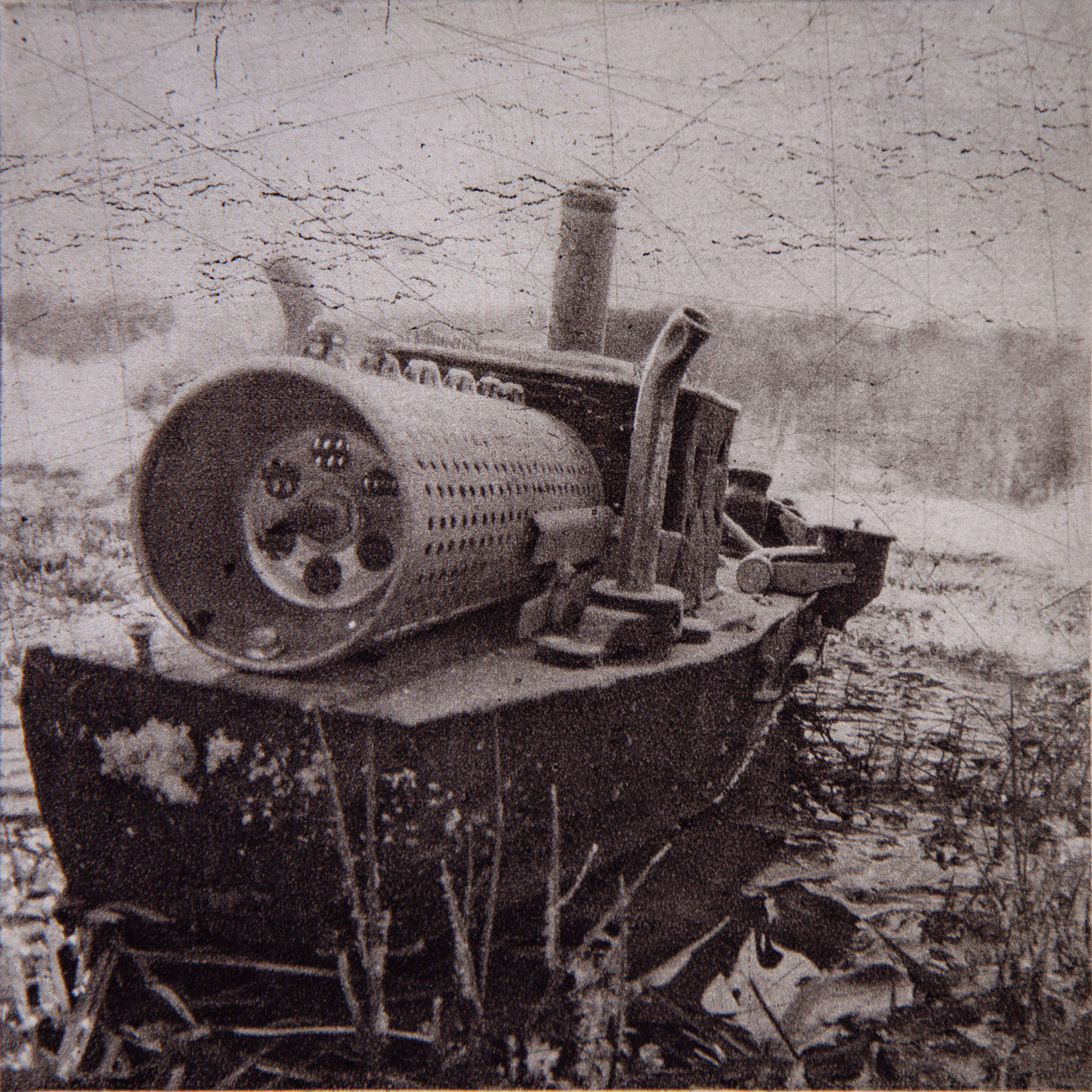 Waterline #23, 2018; Photogravure , 5.5 x 5.5 in.