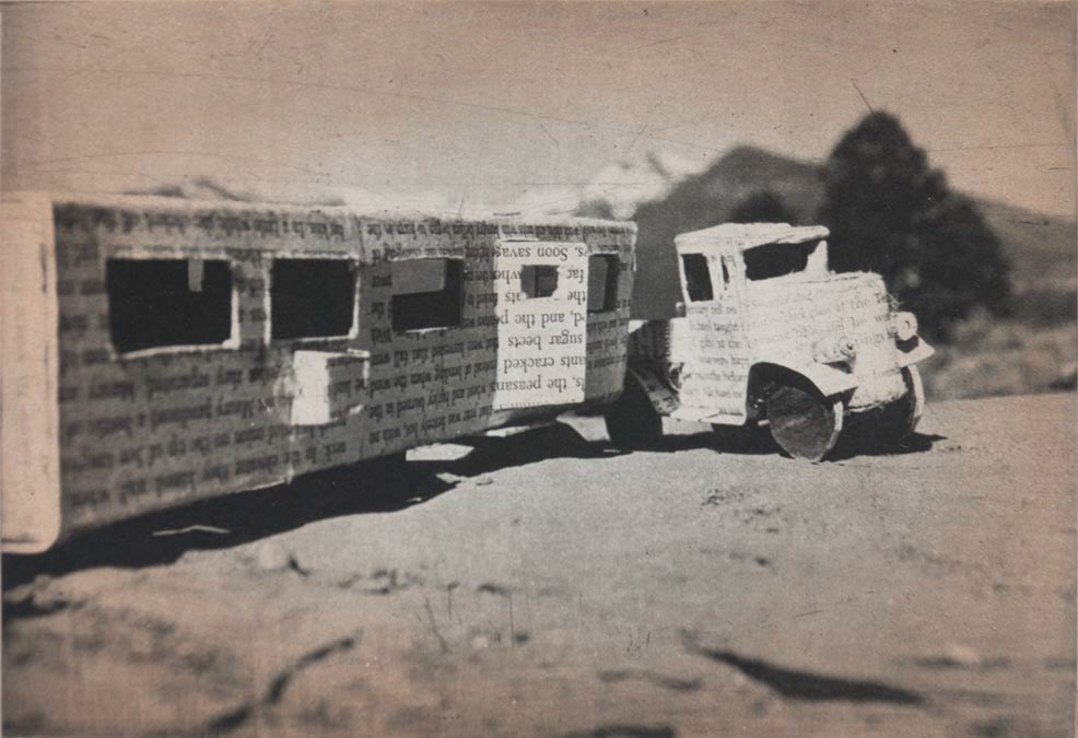 Mobile Home in Mountains, 2011; Photogravure with color aquatint, 6 x 9 in.