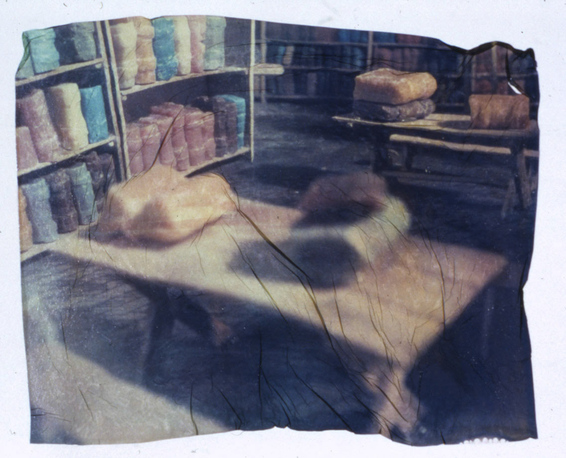 Soap Library, 2004; Polaroid Transfer , x in.