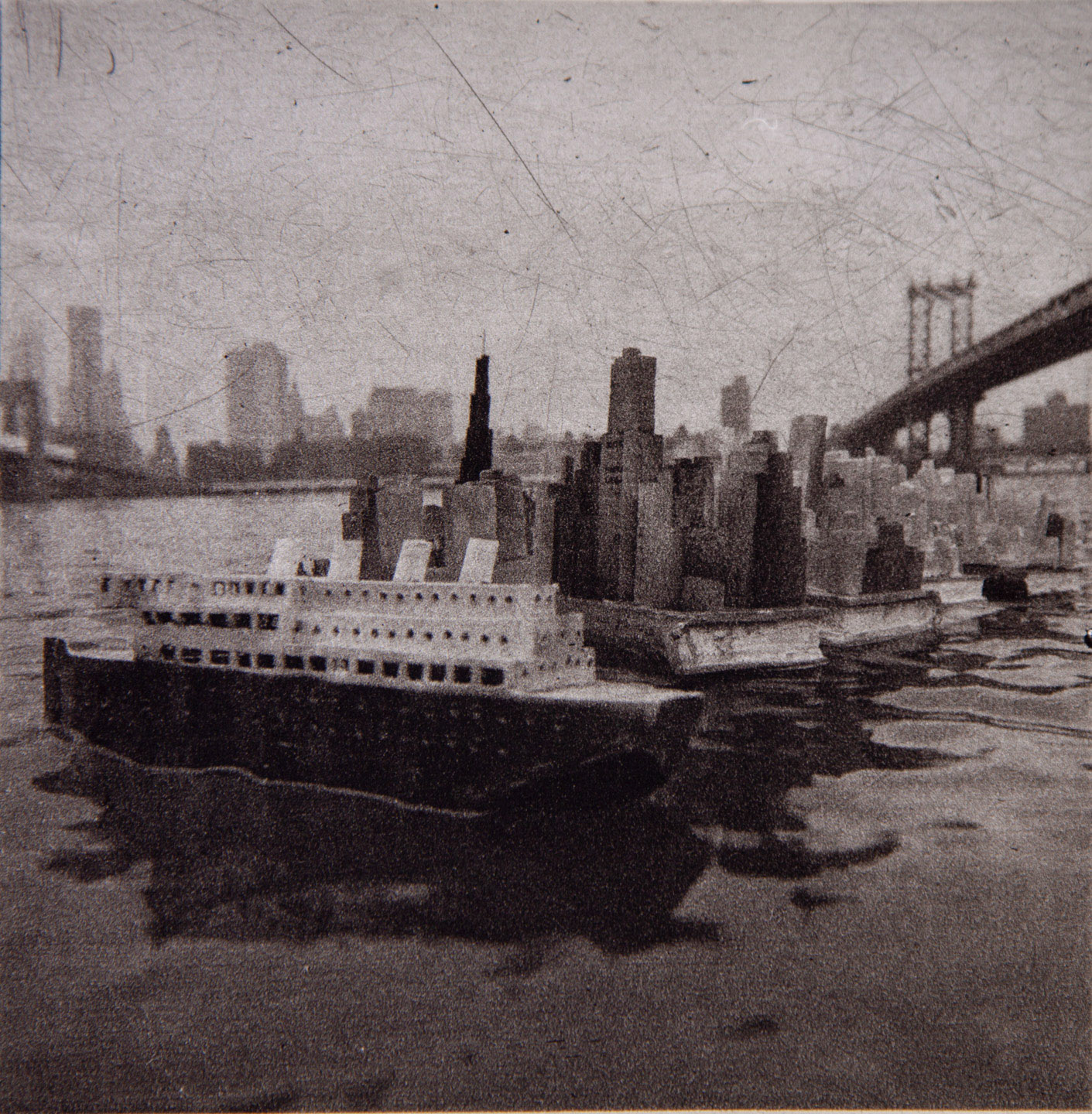 Waterline #48, 2018; Photogravure , 5.5 x 5.5 in.