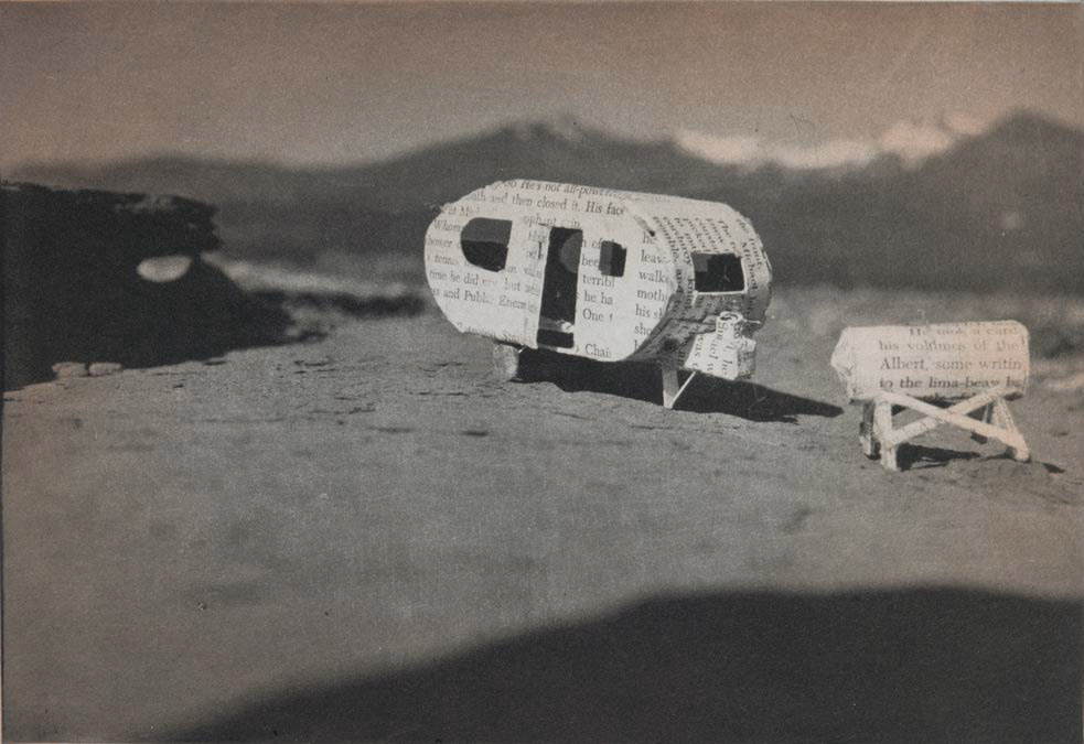 Trailer near San Francisco Peaks, 2011; Photogravure with color aquatint, 6 x 9 in.