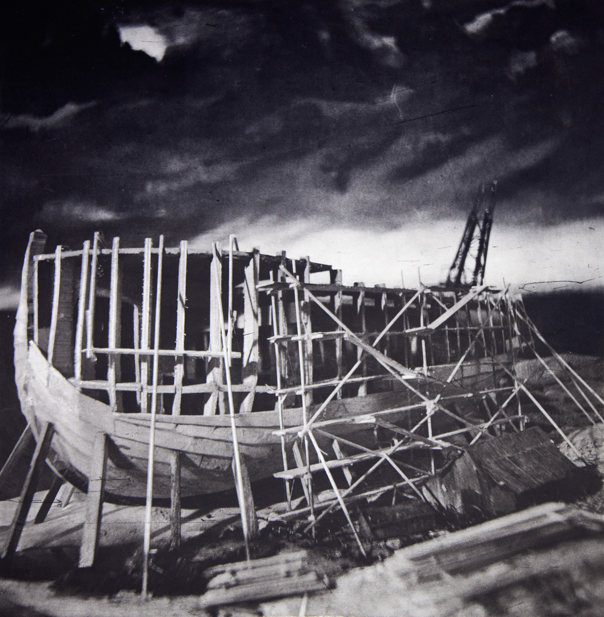 Under Construction, 2015; Photogravure , 22.5 x 22.5 in.