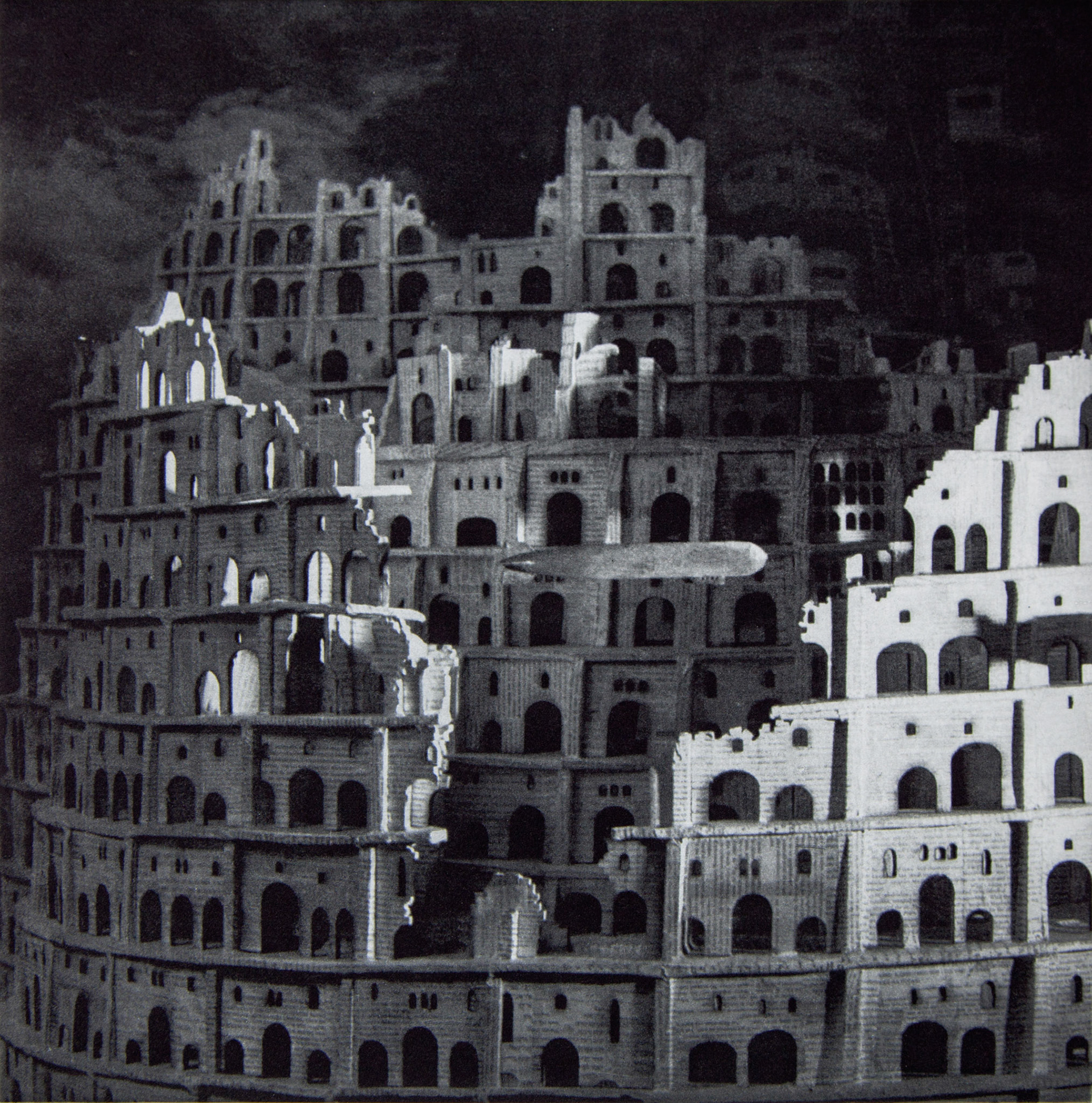 The Tower; Last Rays of the Day, 2015; Photogravure , 11 x 11 in.