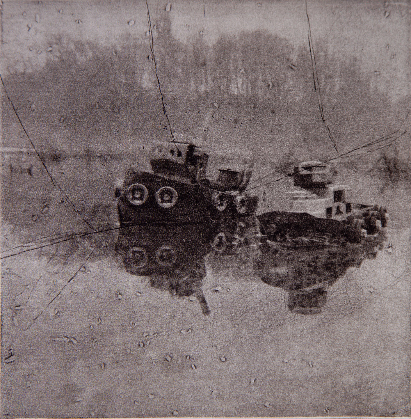 Waterline #56, 2018; Photogravure , 5.5 x 5.5 in.