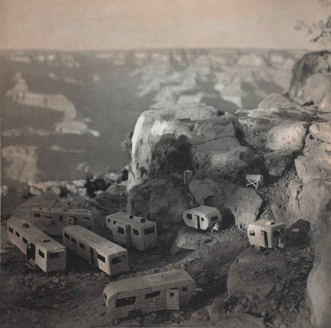 Trailer Park Vista, 2011; Photogravure with color aquatint, 11 x 11 in.