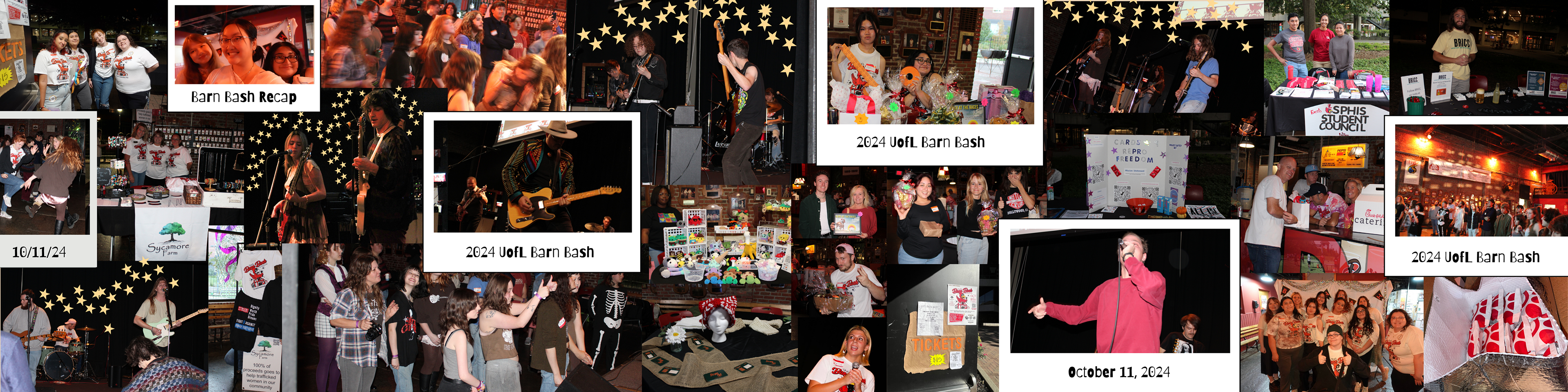 Recap with volunteers, performers, and attendees