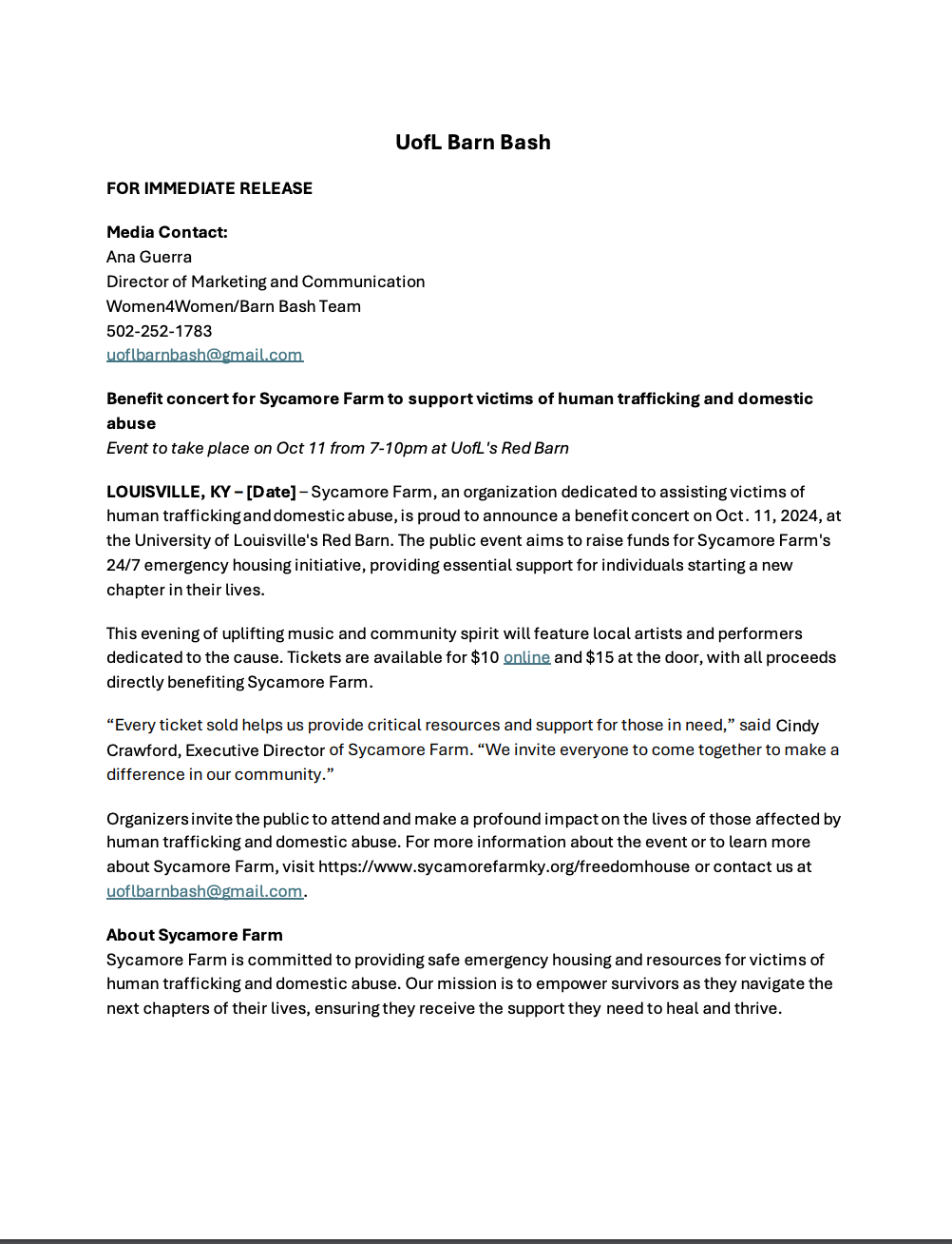 Press Release