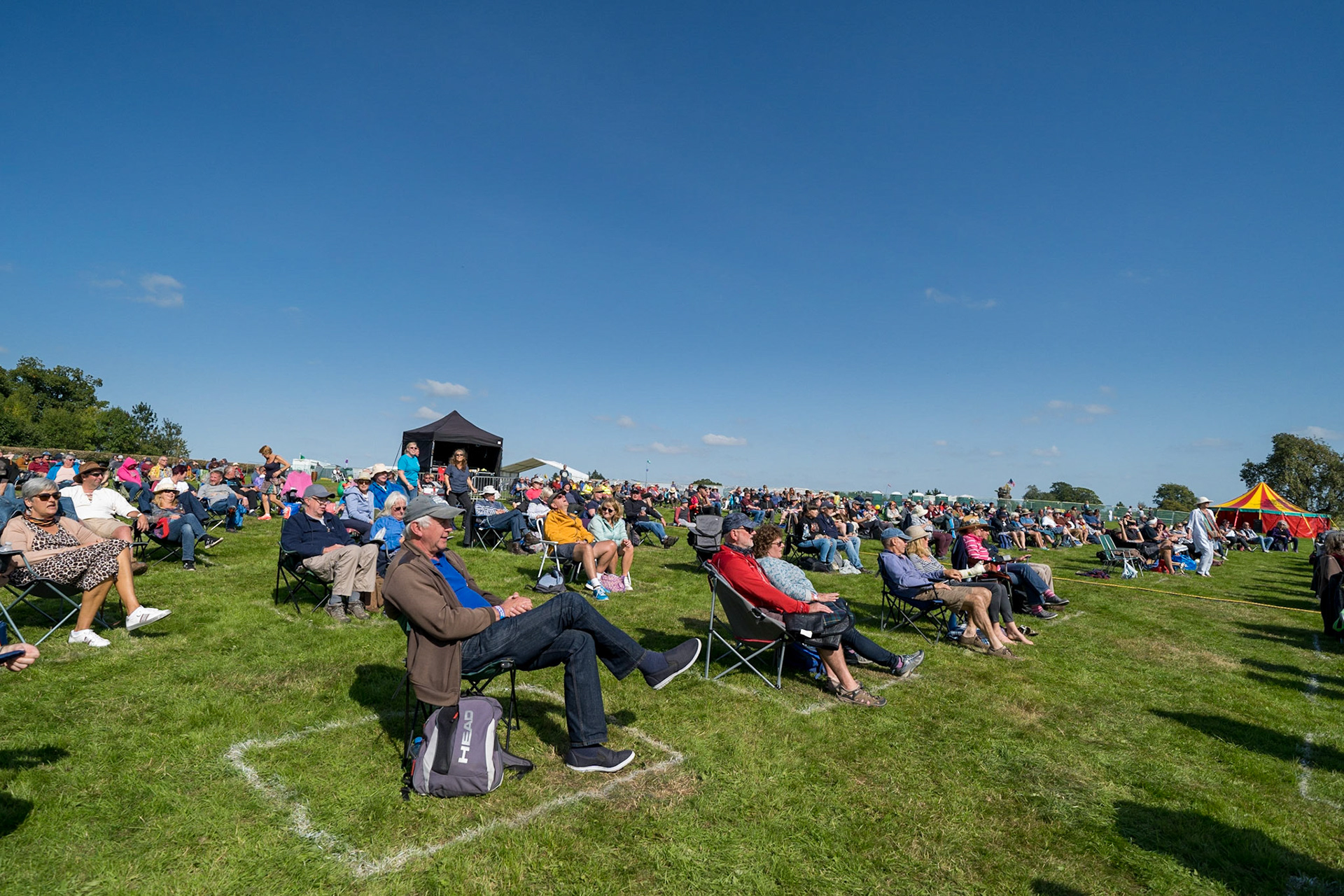 Socially distanced festival