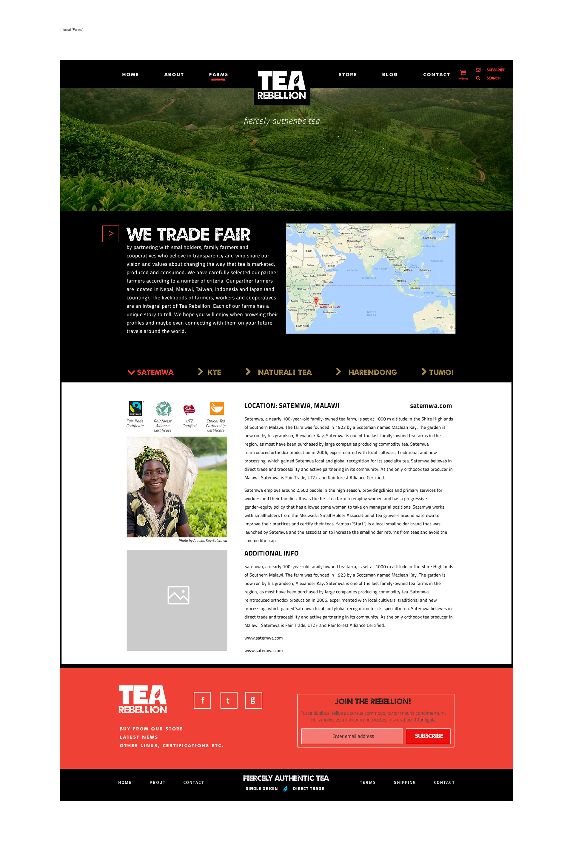 Internal Page Design