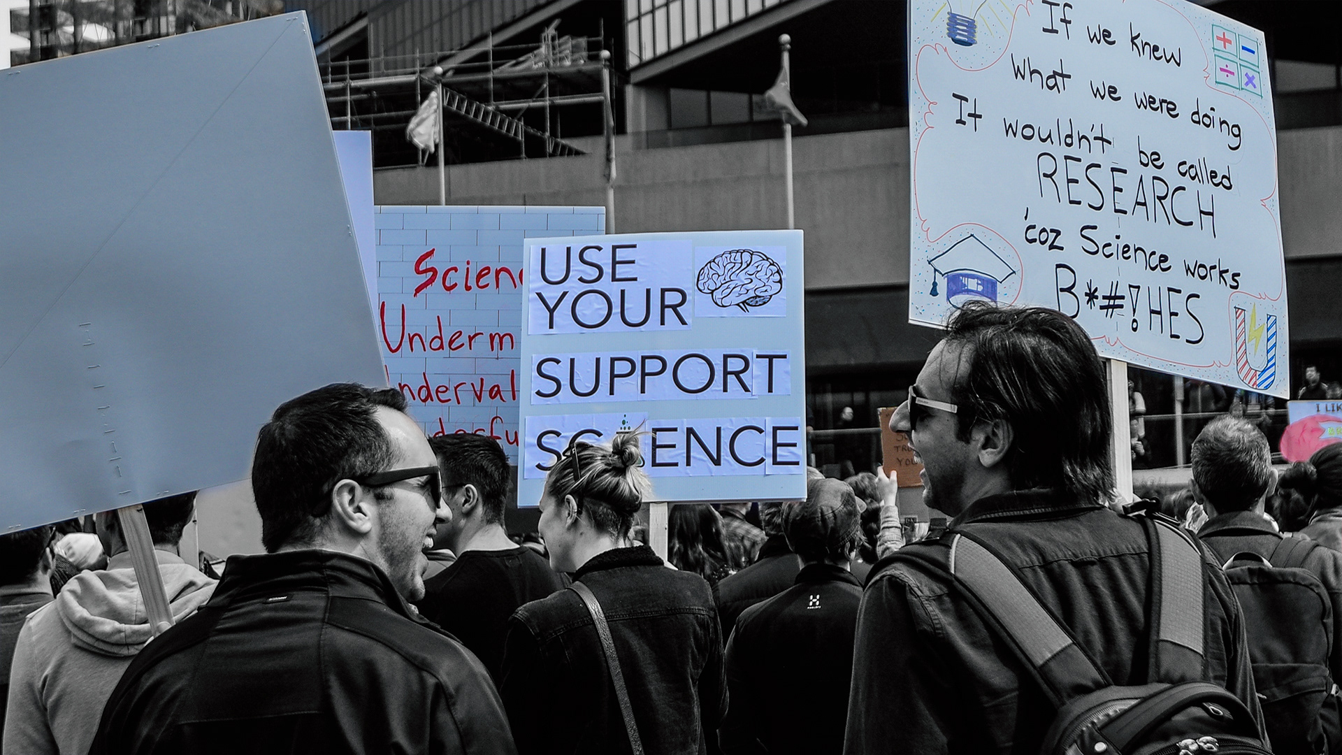 2017 March for Science, City Hall, Calgary, Alberta.