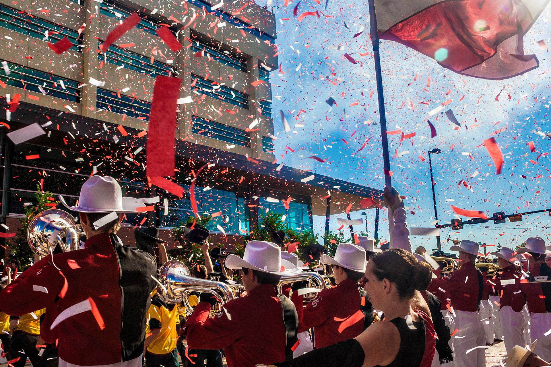 The Calgary Stampede Parade is a ticker tape event!