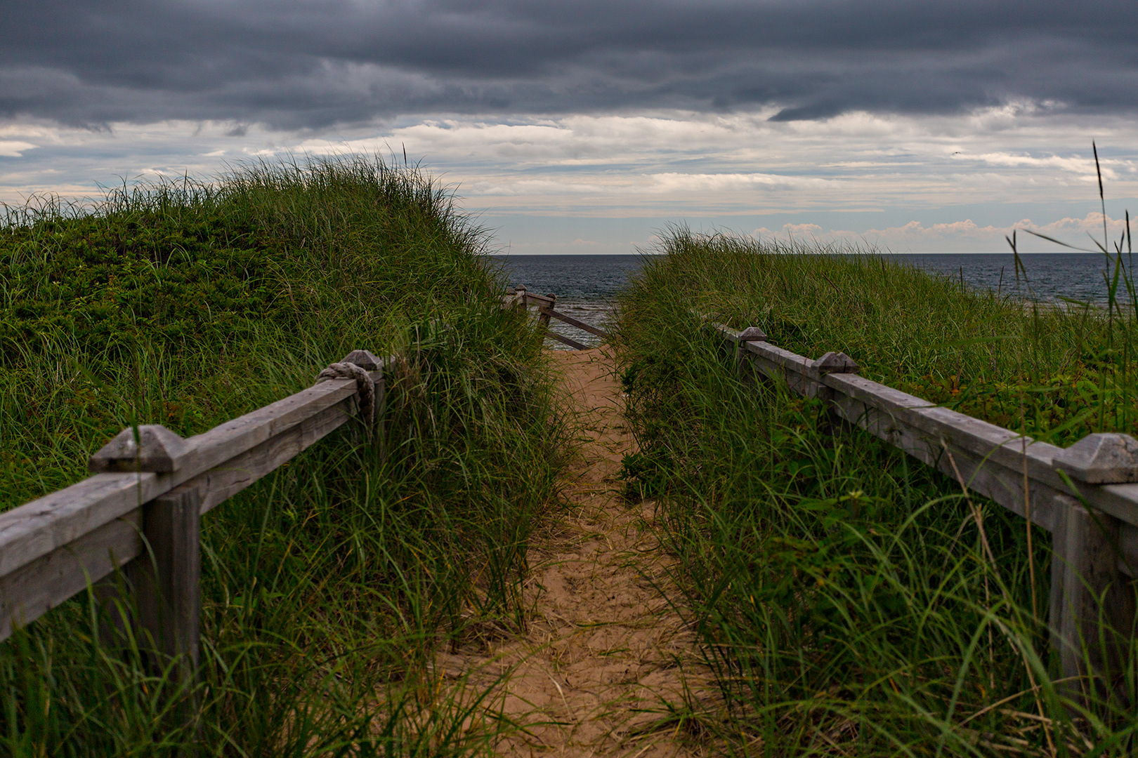 Basin Head Provincial Park, on the East side of Prince Edward Island.