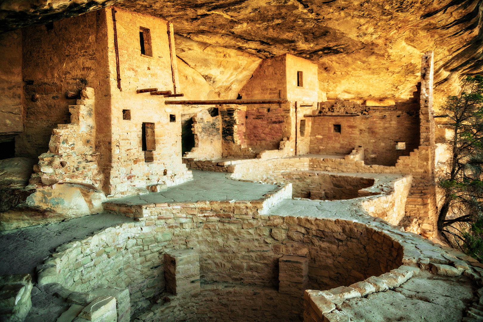A visit to Balcony House is one of the most adventurous tours in Colorado's Mesa Verde National Park. A hundred foot staircase into the canyon; a 30-foot ladder climb into the alcove; a twelve-foot scurry through an 18-inch-wide tunnel... Soooooooo worth it! This intimate, ranger led tour is the only way into this remarkable site.