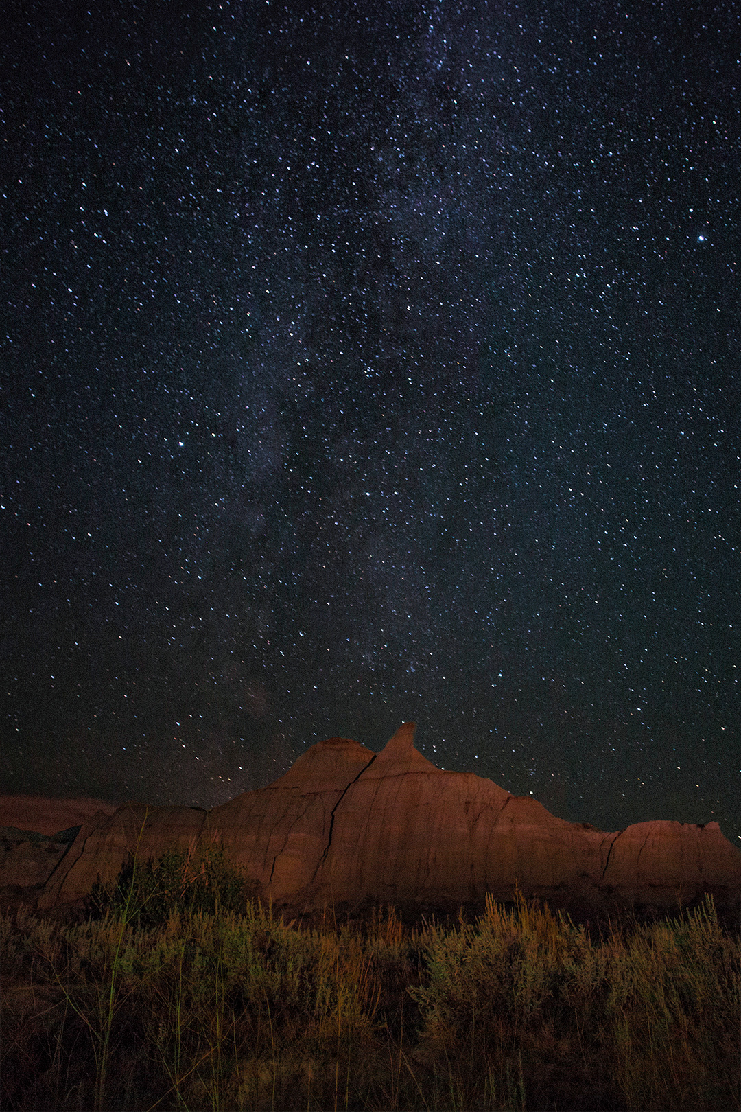Waiting around until two in the morning for the galaxy to rotate its way over my chosen hoodoo is totally my idea of how to spend a clear summer night. I might have decided enough was enough when the howling coyotes I’d been listening to most of the night started sound too close for comfort…