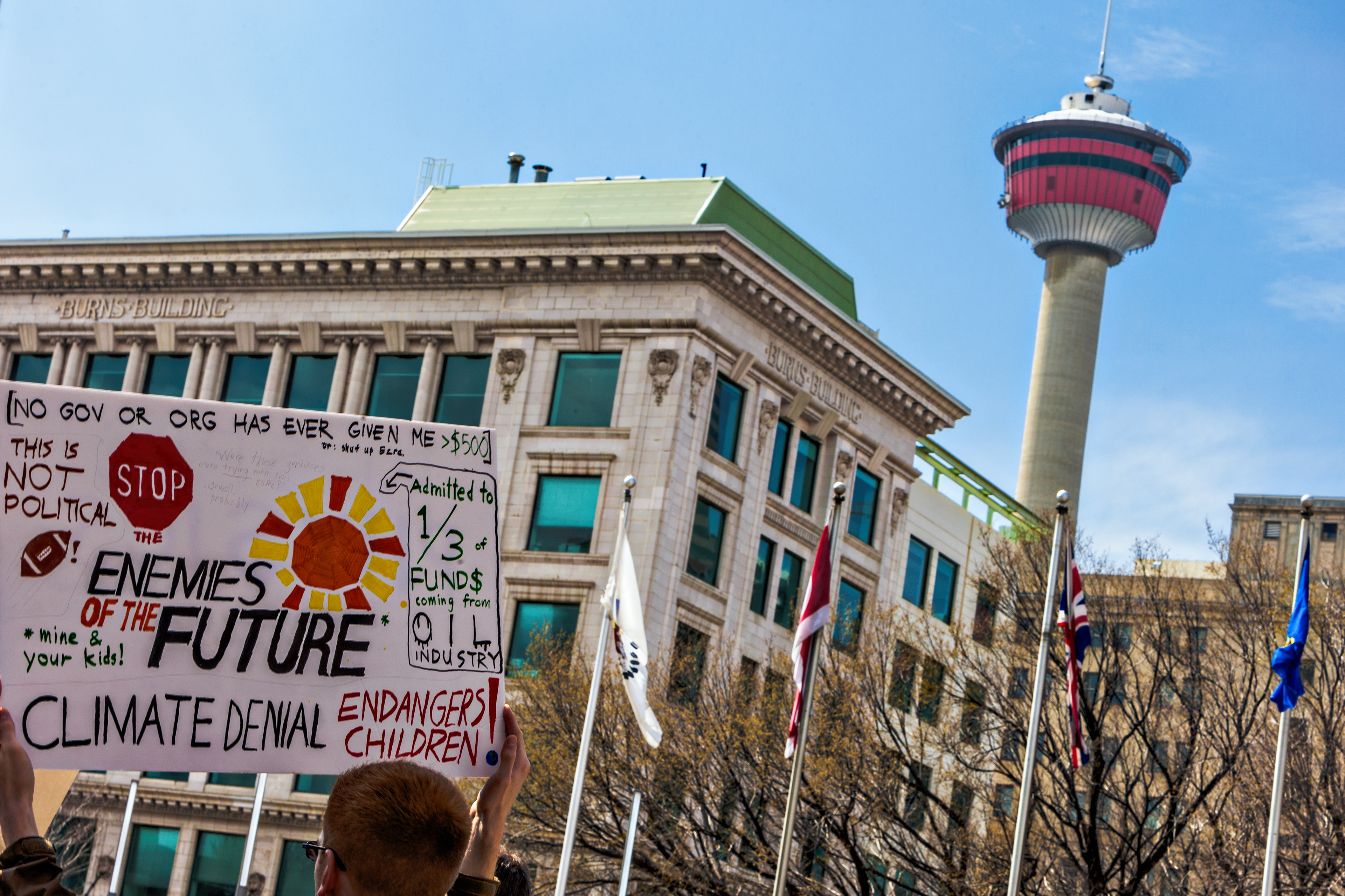 Another banner I saw that day said, "There is no Planet B!"