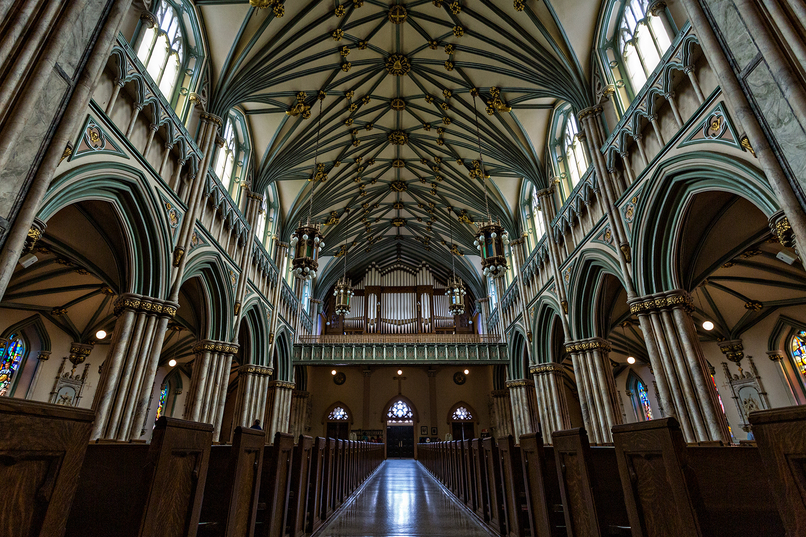 Making your way from the harbour to the Confederation Centre of the Arts, you'll run right past St. Dunstan's Basilica in Charlottetown, PEI.