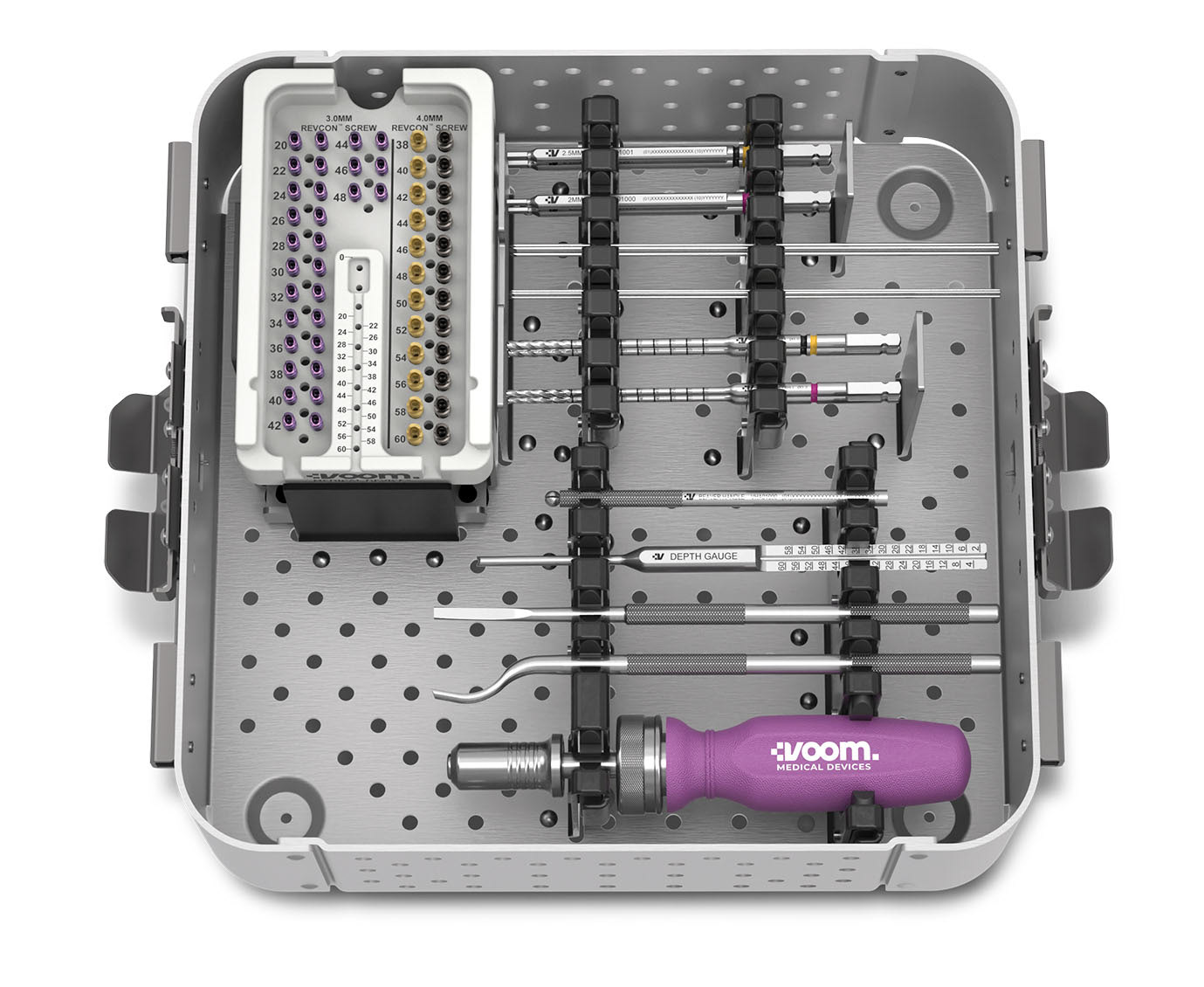Realistic medical device tray render
