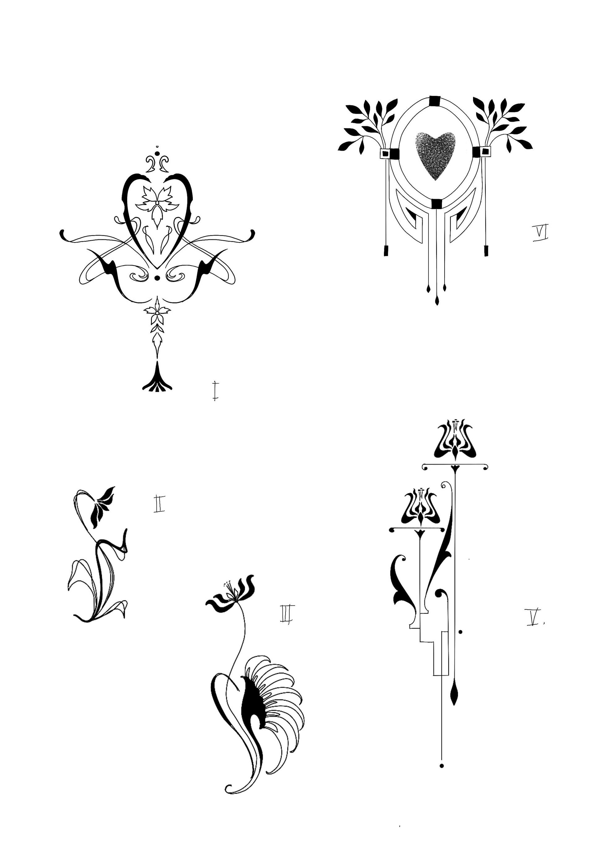 Jugendstil Charms