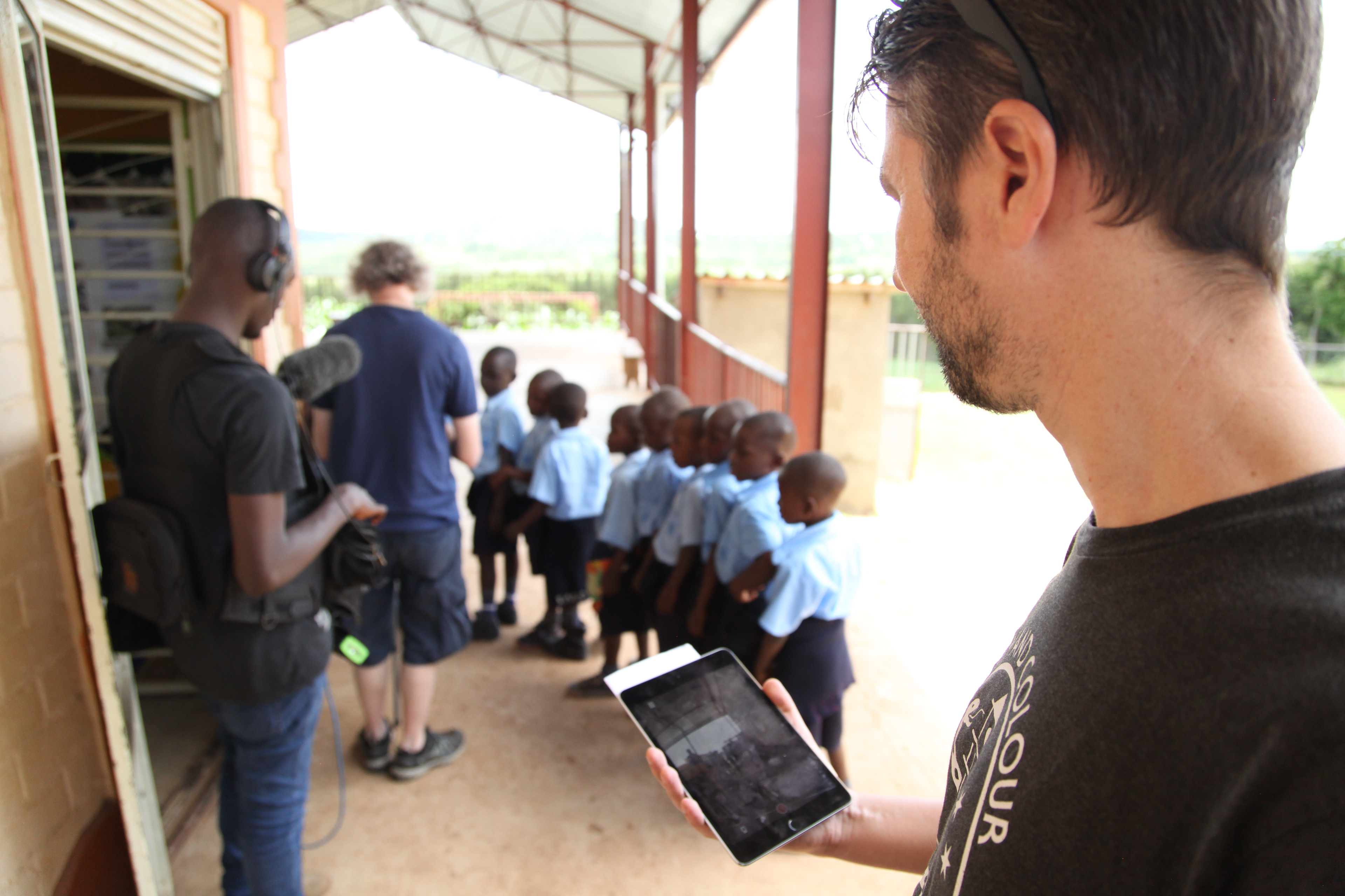 Remote monitoring through an iPad