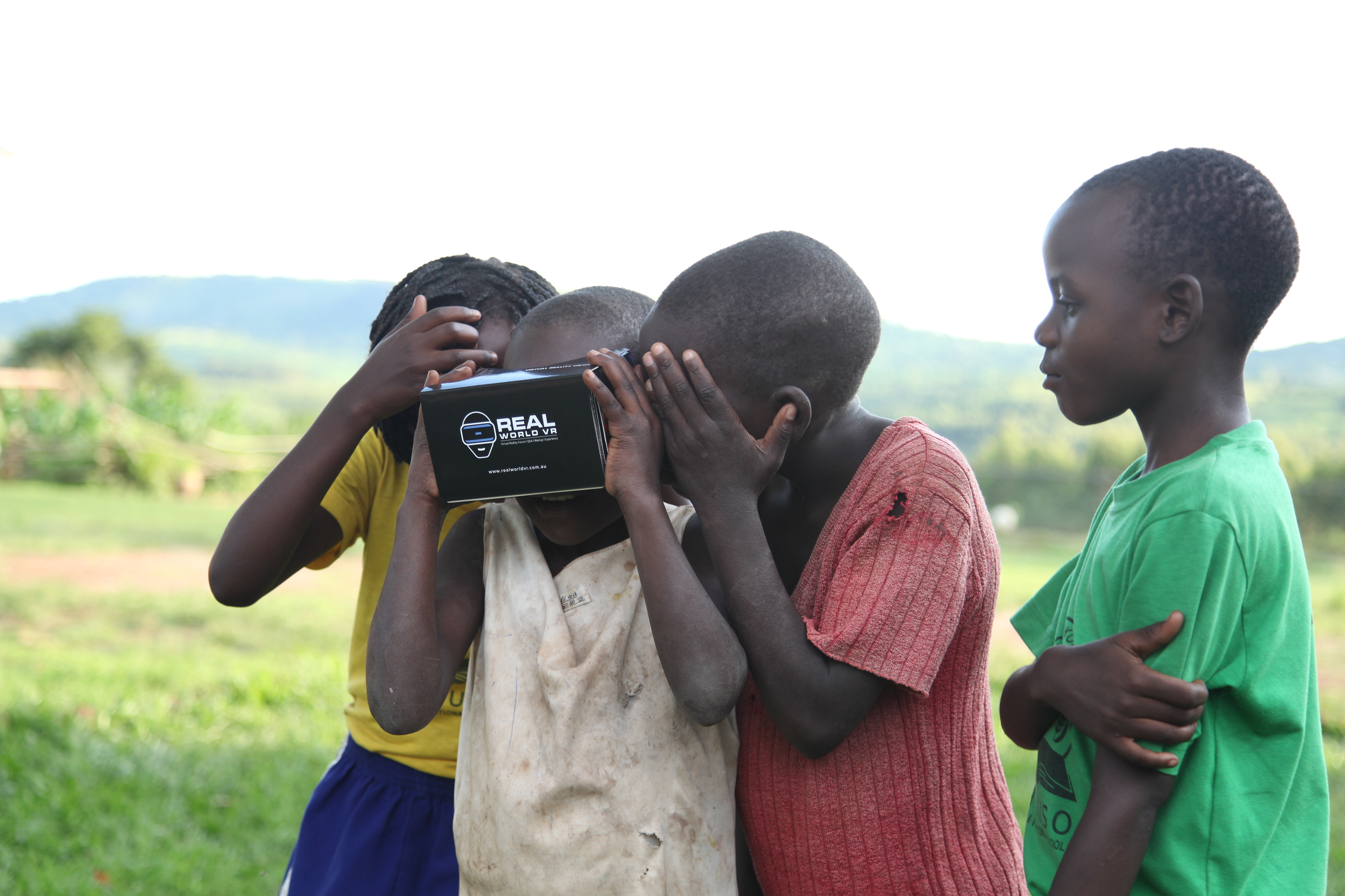 Some locals checking out the tech