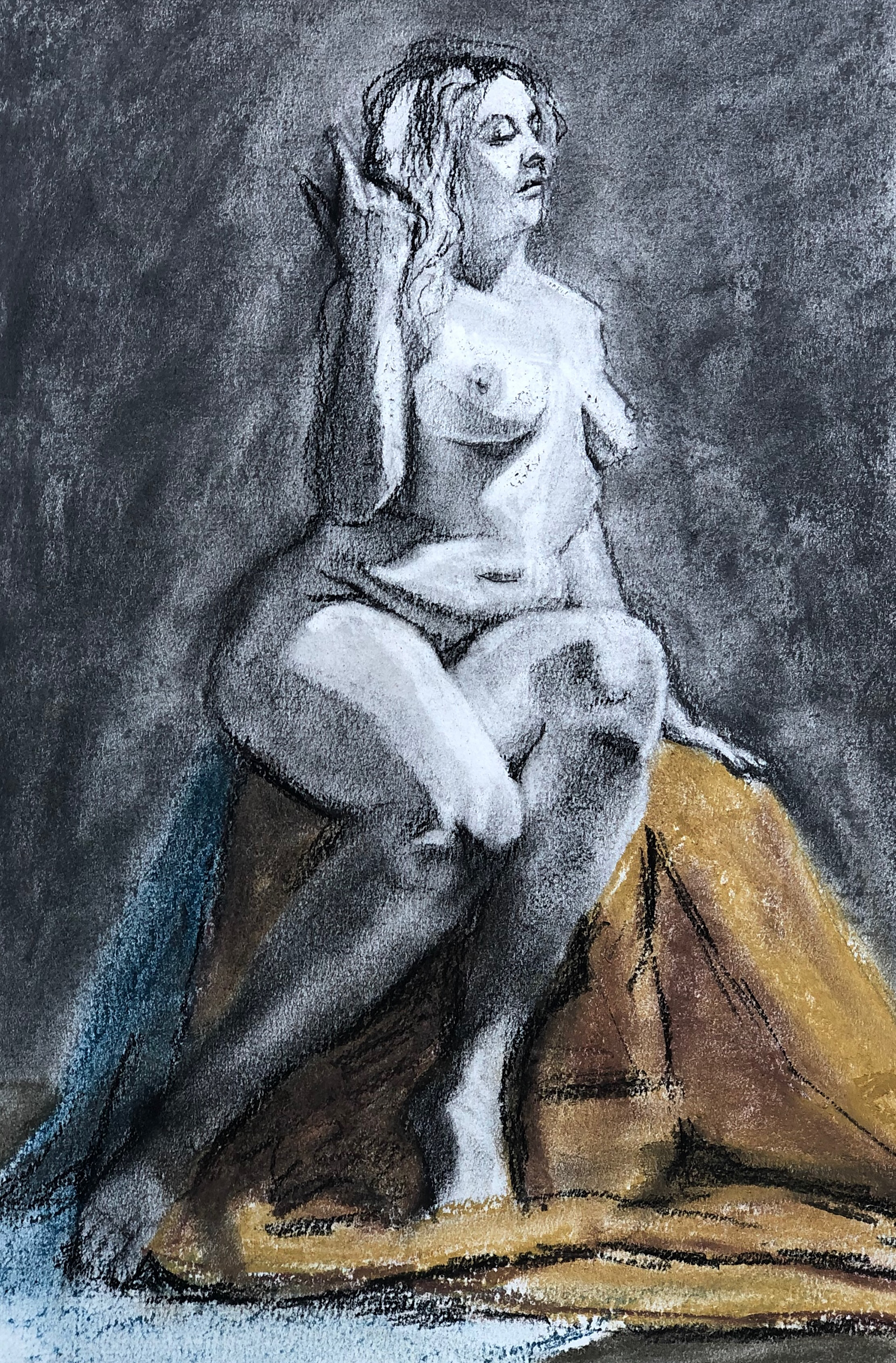 18x24" Mixed Media on Watercolor Paper