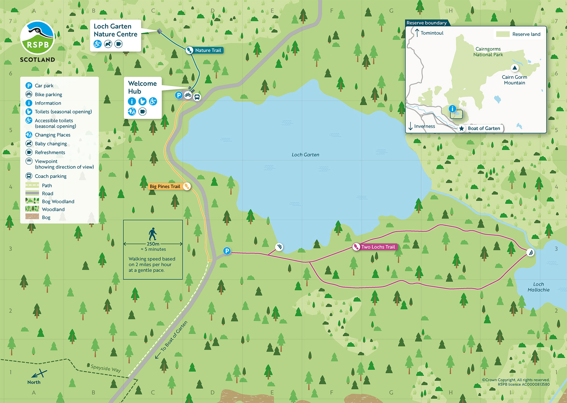 RSPB Loch Garten General Map