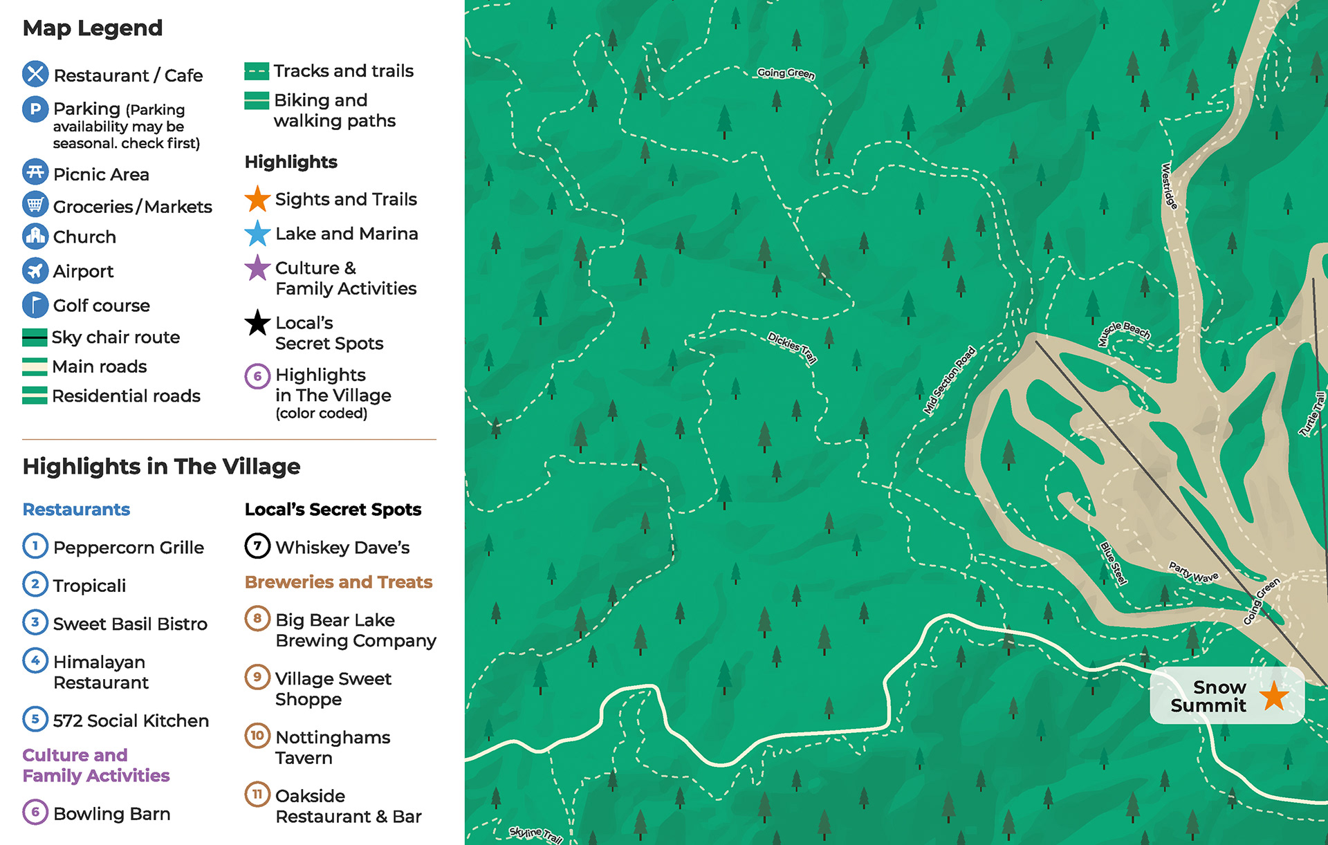 Big Bear Lake Map Detail Zoom