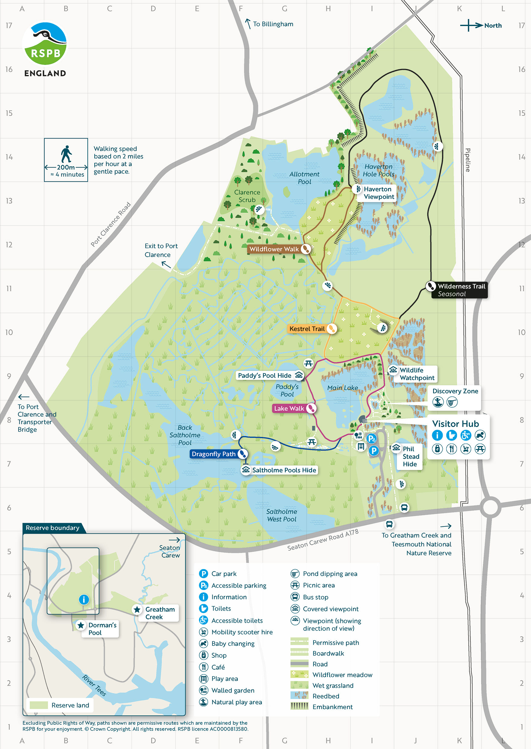 RSPB Saltholme General Map