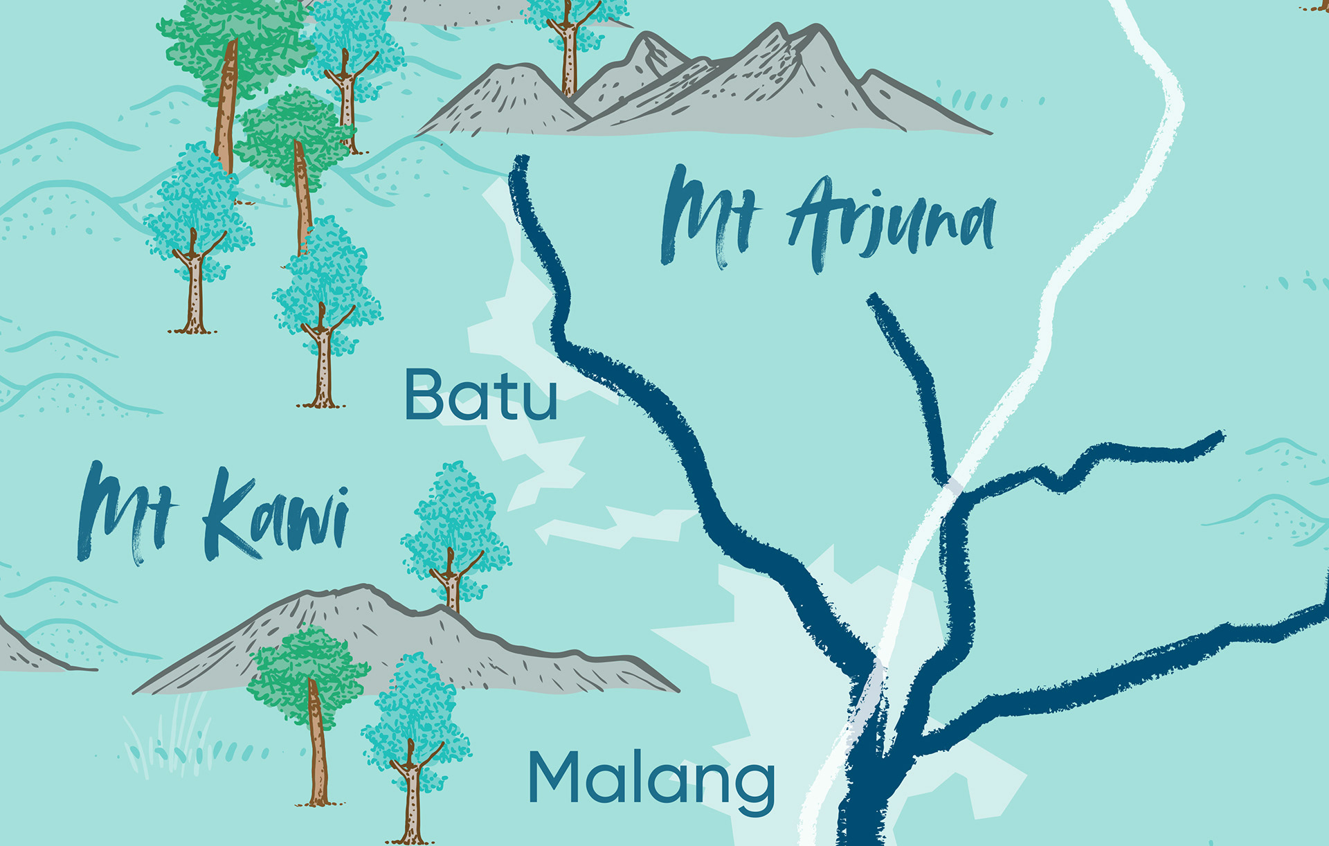 Common Seas Brantas River Map Detail Zoom