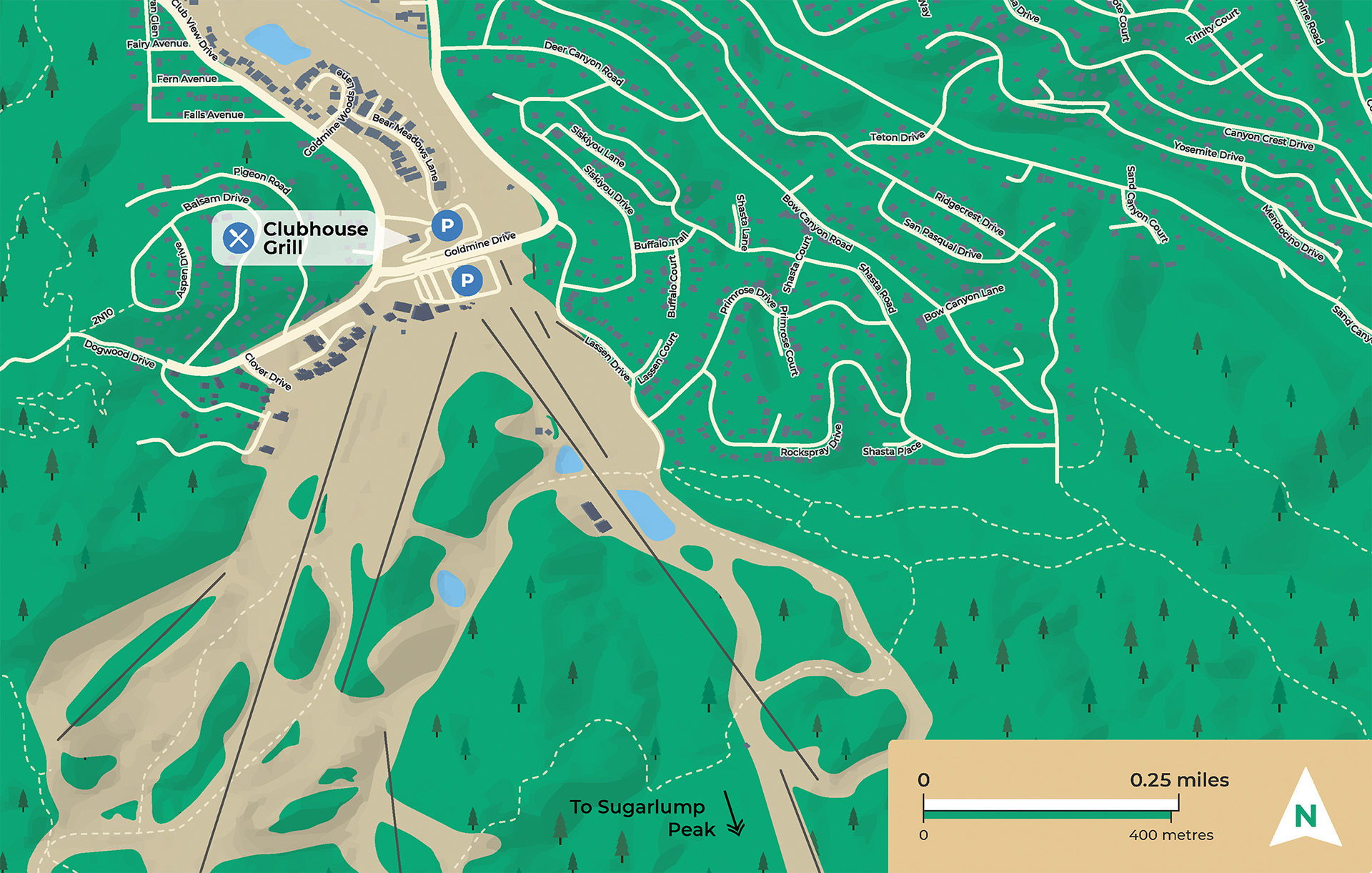 Big Bear Lake Map Detail Zoom