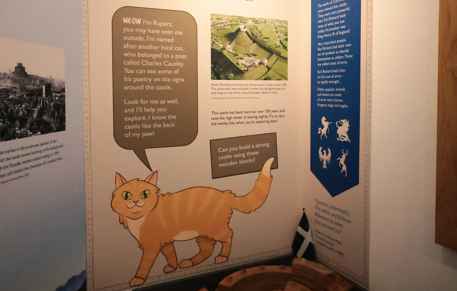 Rupert the Cat on Information panels