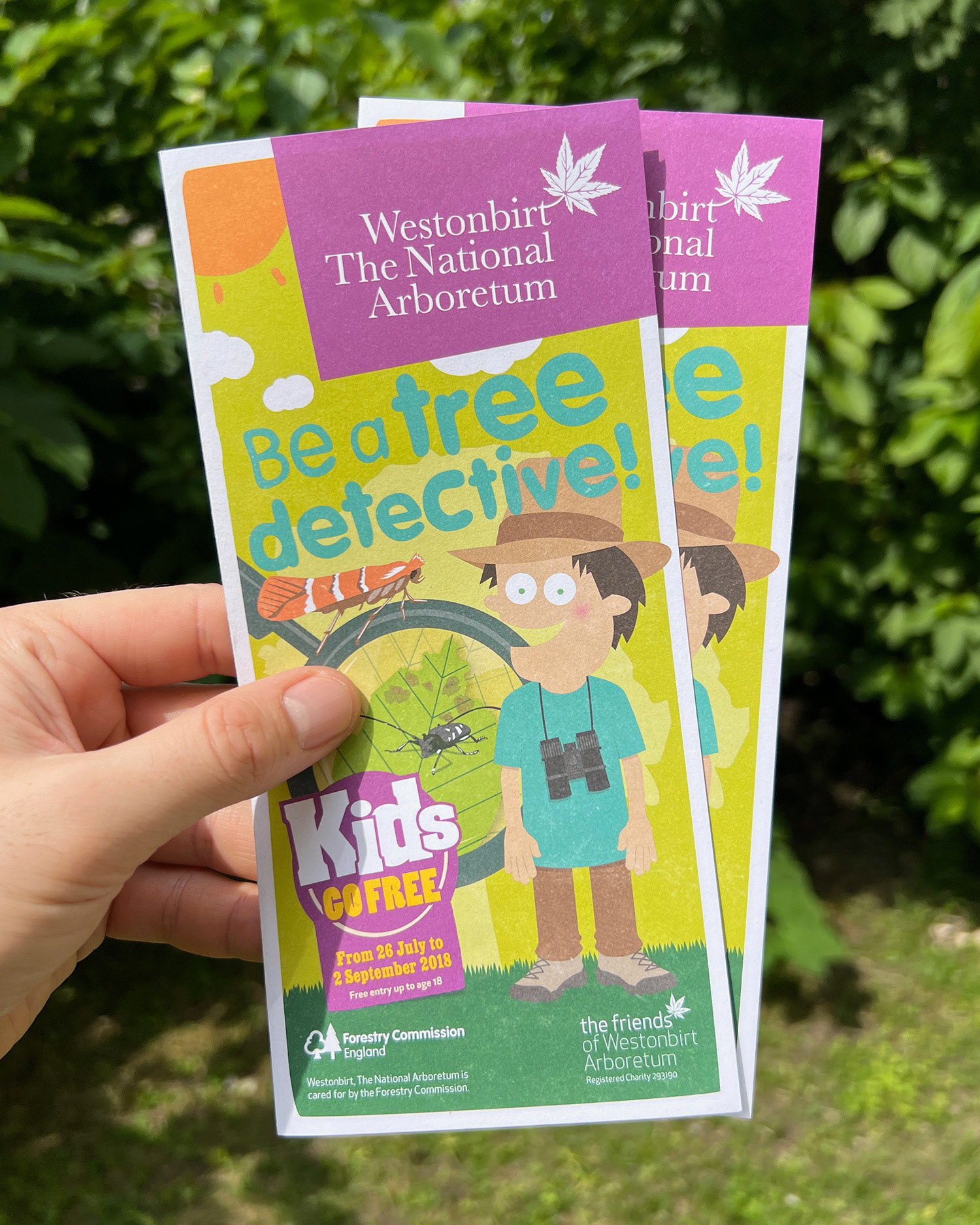 Westonbirt Arboretum Character on leaflet