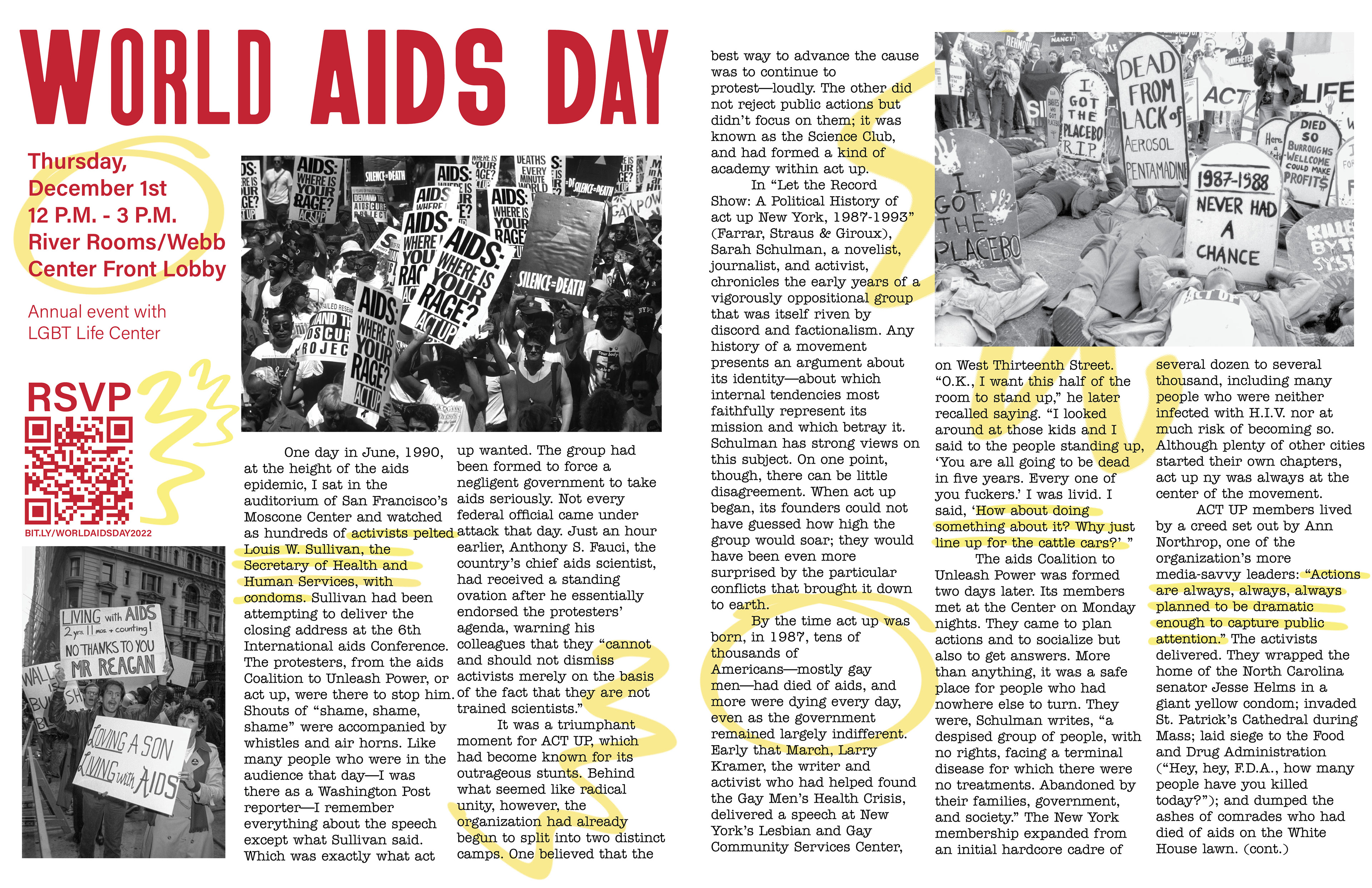 World AIDS Day Spread Flat Graphic