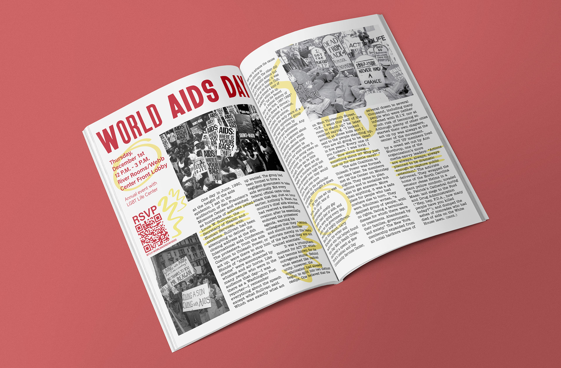 World AIDS Day Spread Mockup