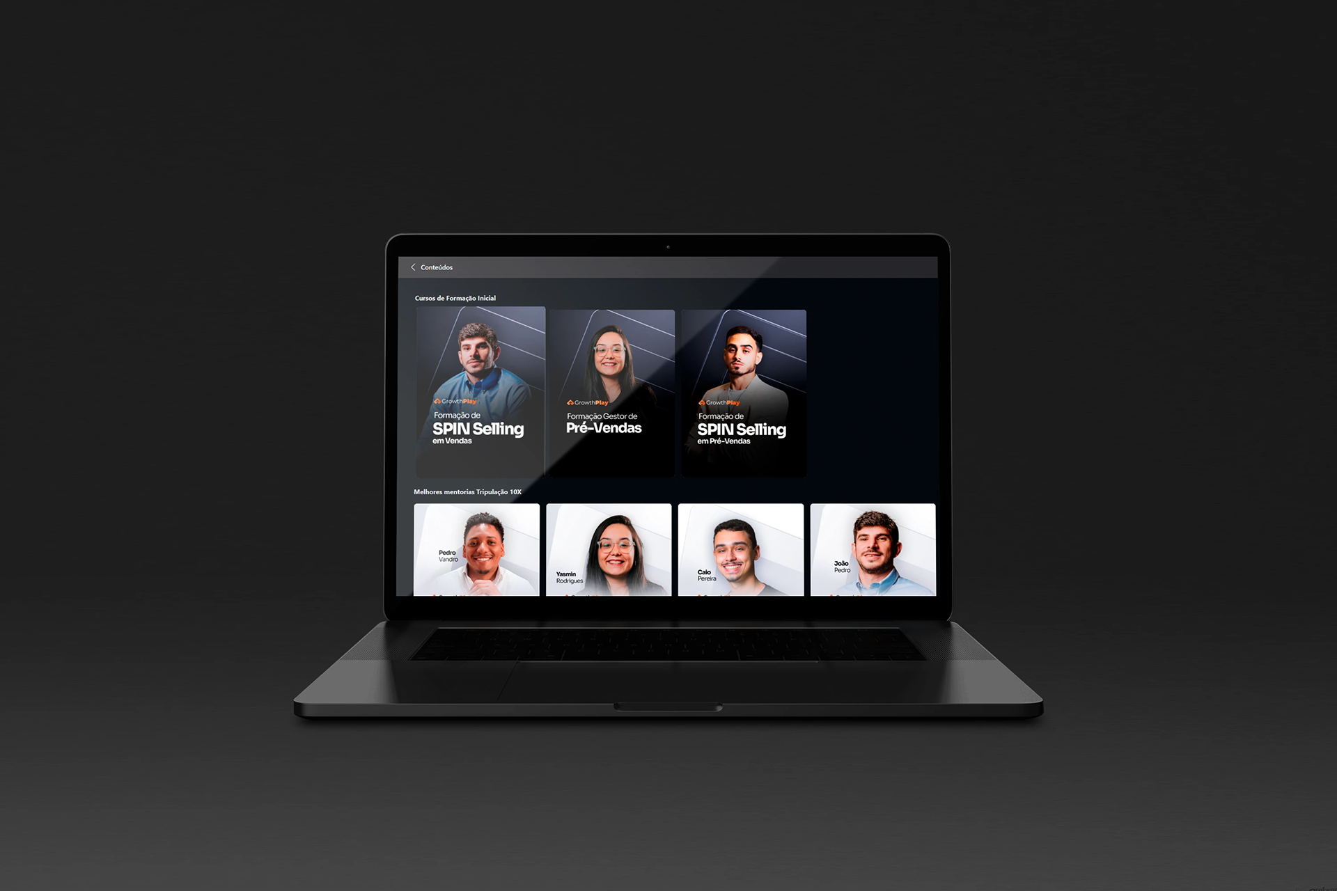 Mockups for Landing Page of Relaunch Product for Growth Machine