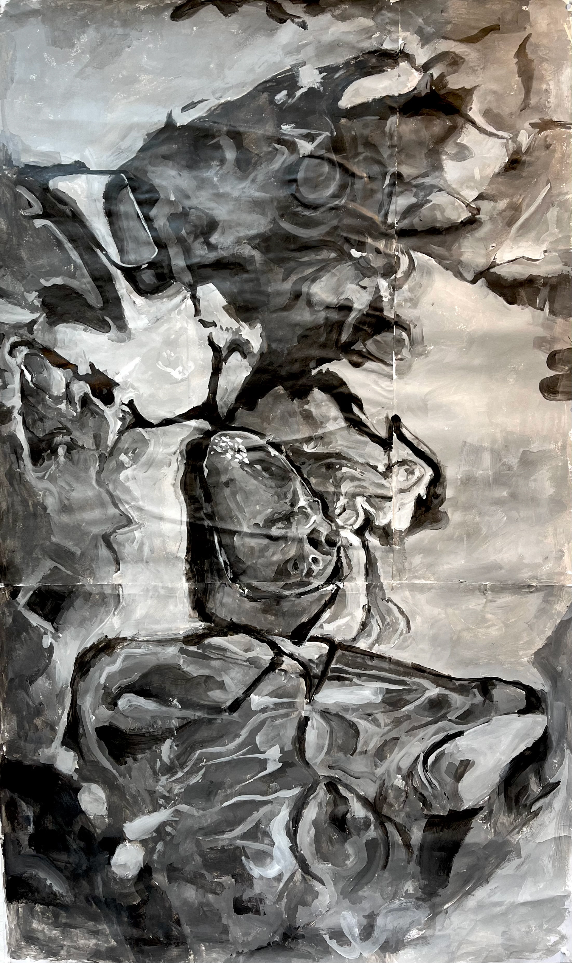 Distortion Acrylic on paper 5' by 3'