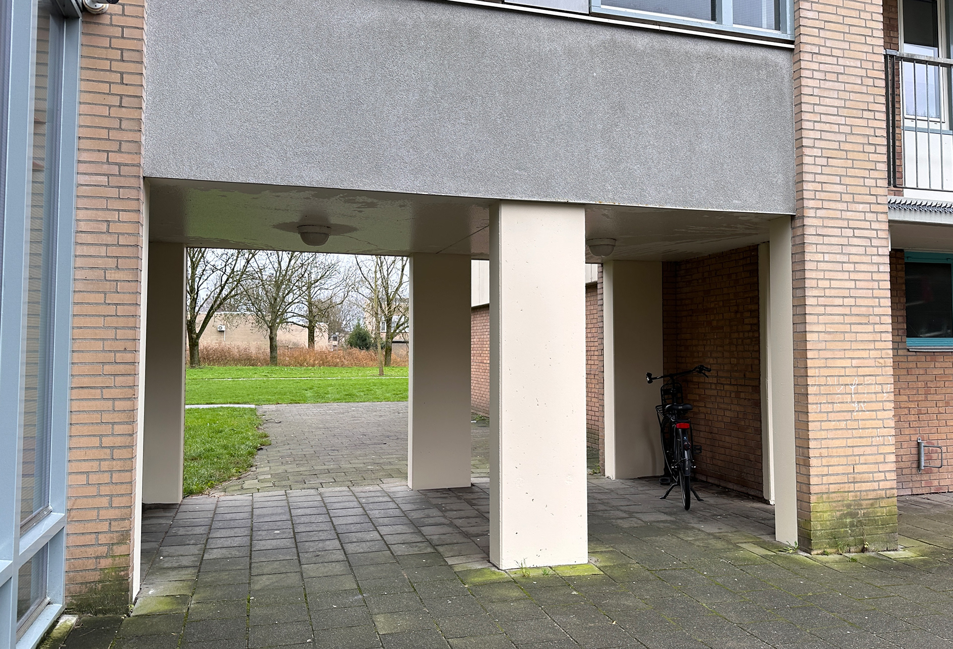 Schilderen van de pilaren