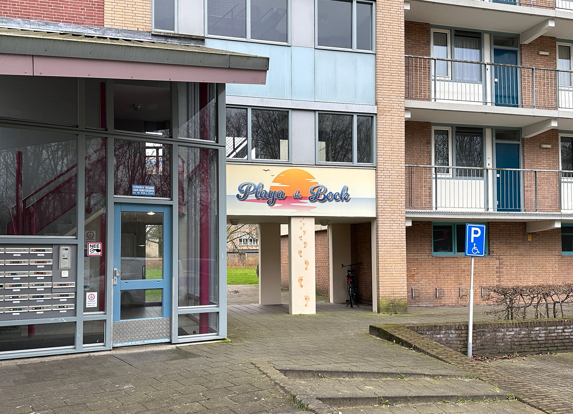 Streetview van het resultaat