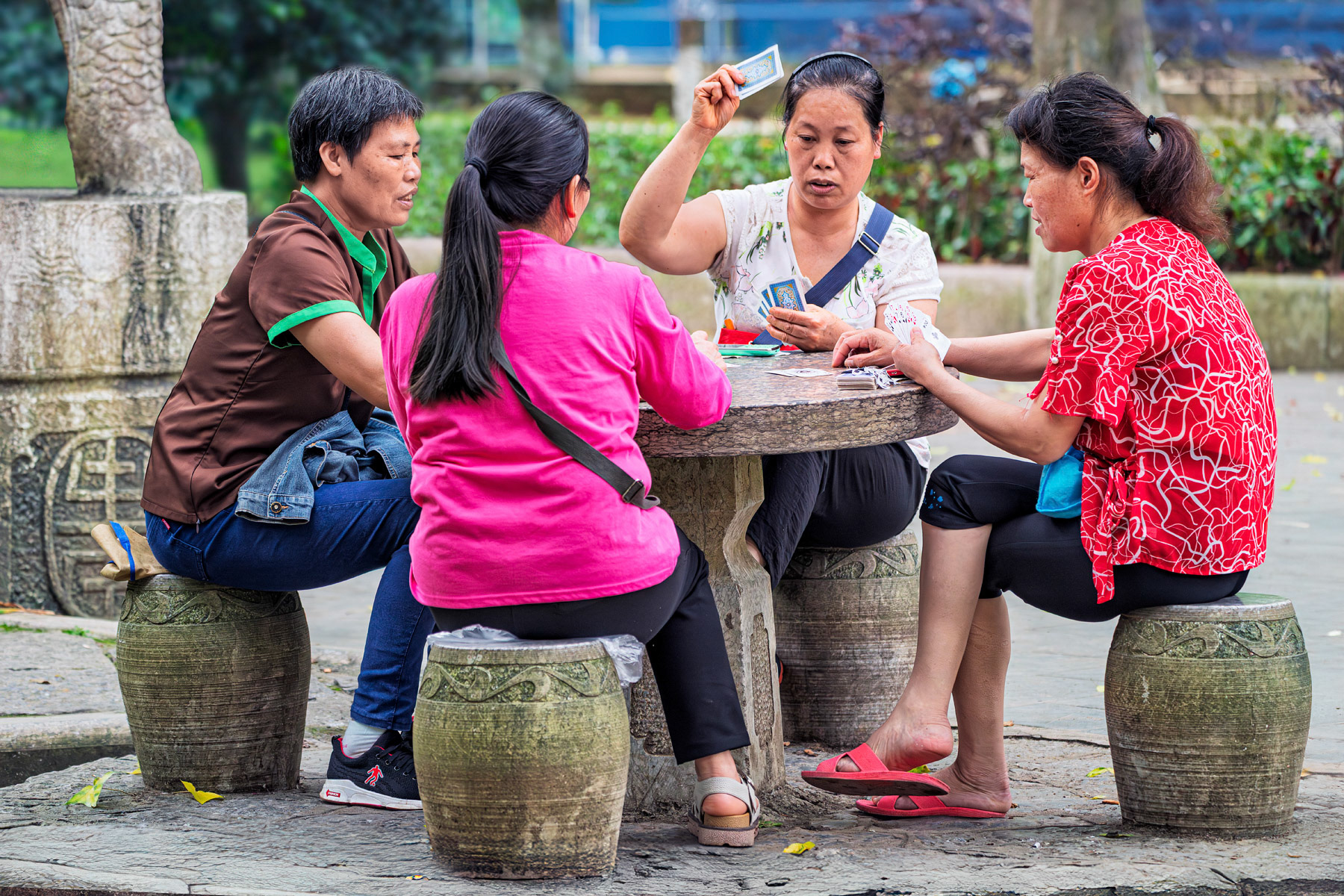 Lunch Break In The Park Xialong China
