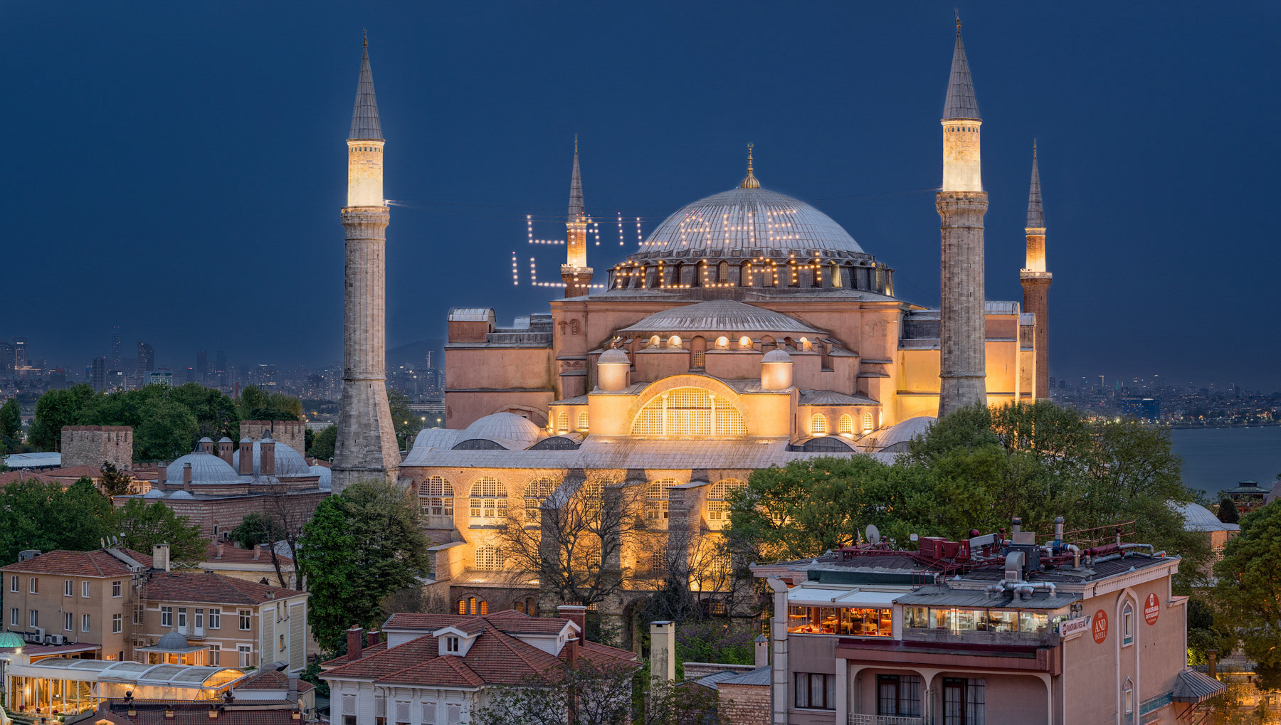 Hagia Sophia Grand Mosque at Twighlight