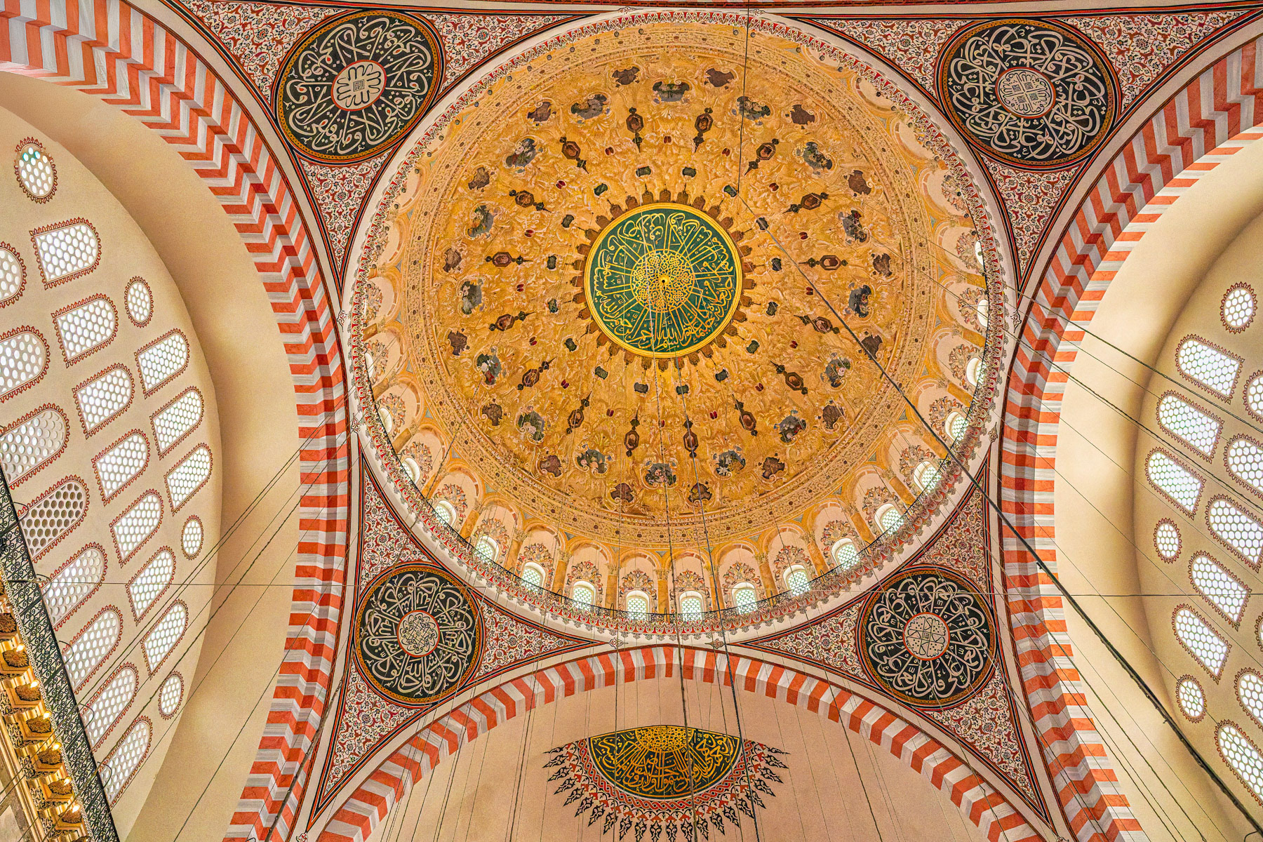 Dome Interior Decoration in the Süleymaniye Mosque