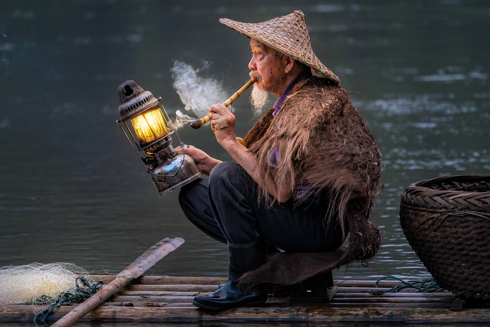 Guilin Cormorant Fisherman Portrait #1